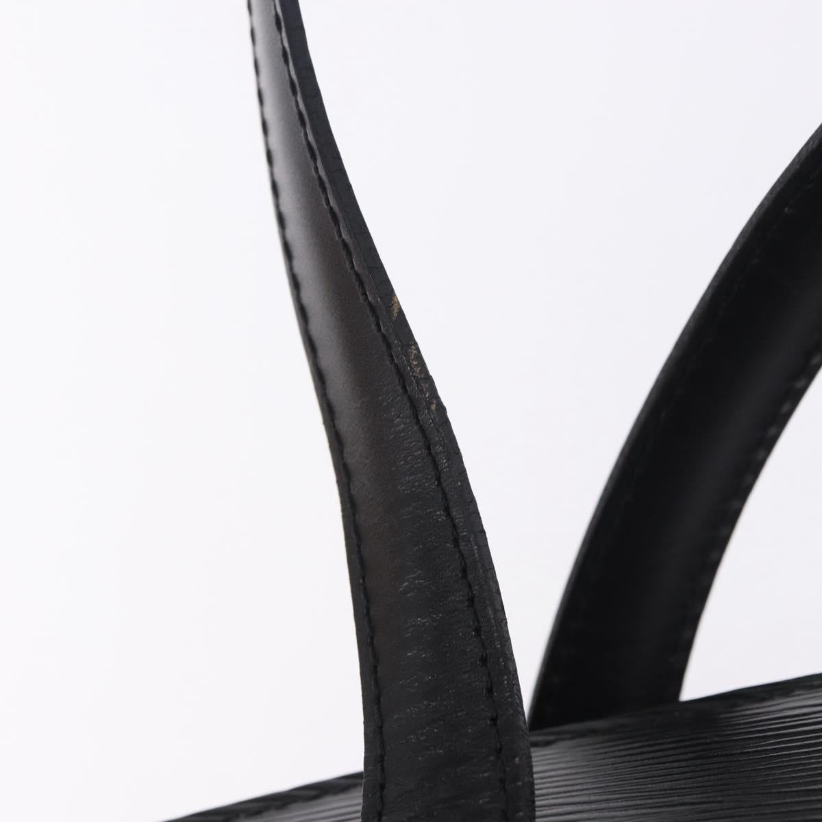 LOUIS VUITTON Epi Saint Jacques Shopping Shoulder Bag Black M52262 Auth 201154
