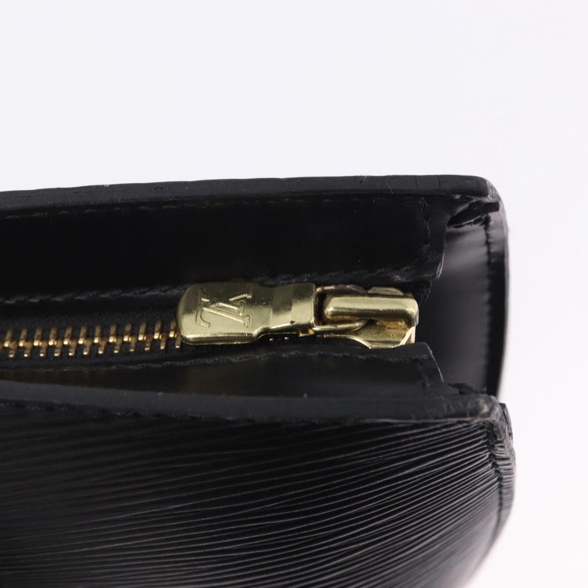 LOUIS VUITTON Epi Saint Jacques Shopping Shoulder Bag Black M52262 Auth 201154