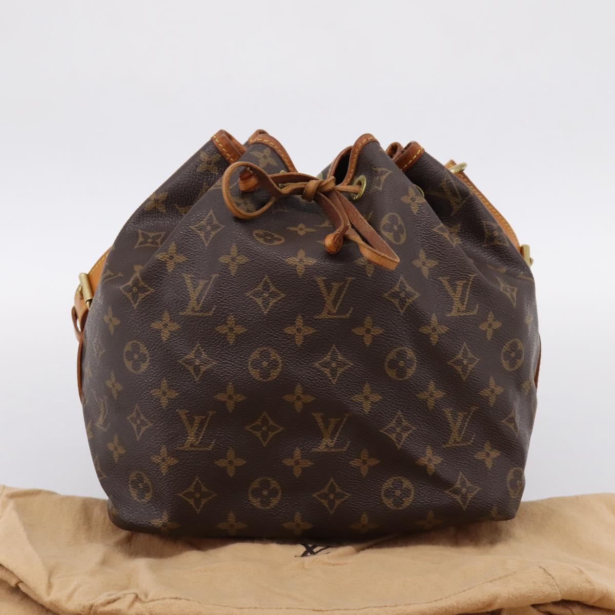LOUIS VUITTON Monogram Petit Noe Shoulder Bag M42226 LV Auth 201160V