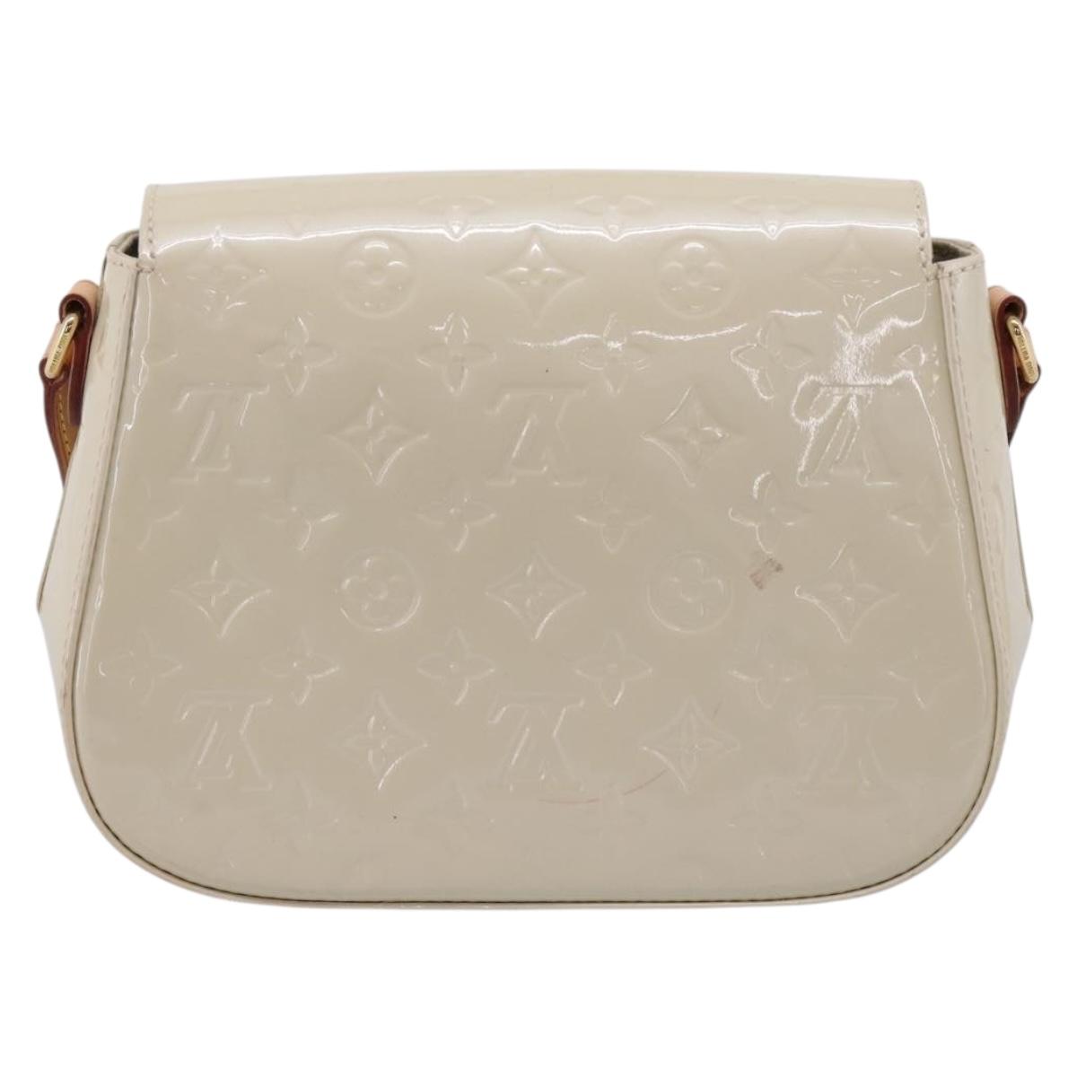 LOUIS VUITTON Monogram Vernis Bell Flower PM Bag Broncorail M91703 Auth 201161A