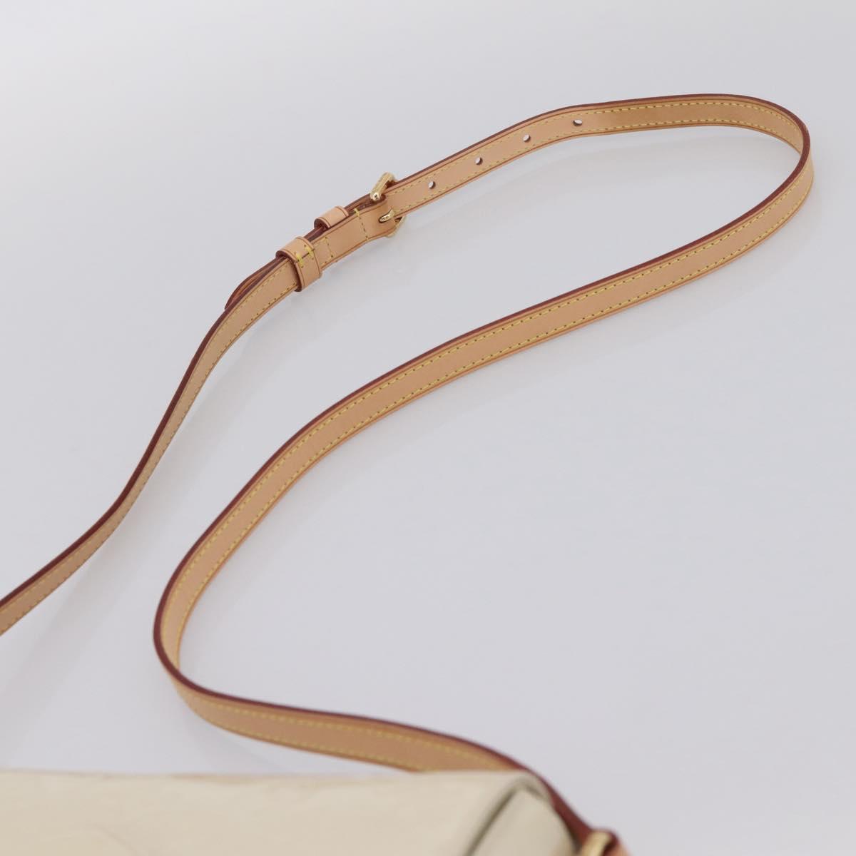 LOUIS VUITTON Monogram Vernis Bell Flower PM Bag Broncorail M91703 Auth 201161A