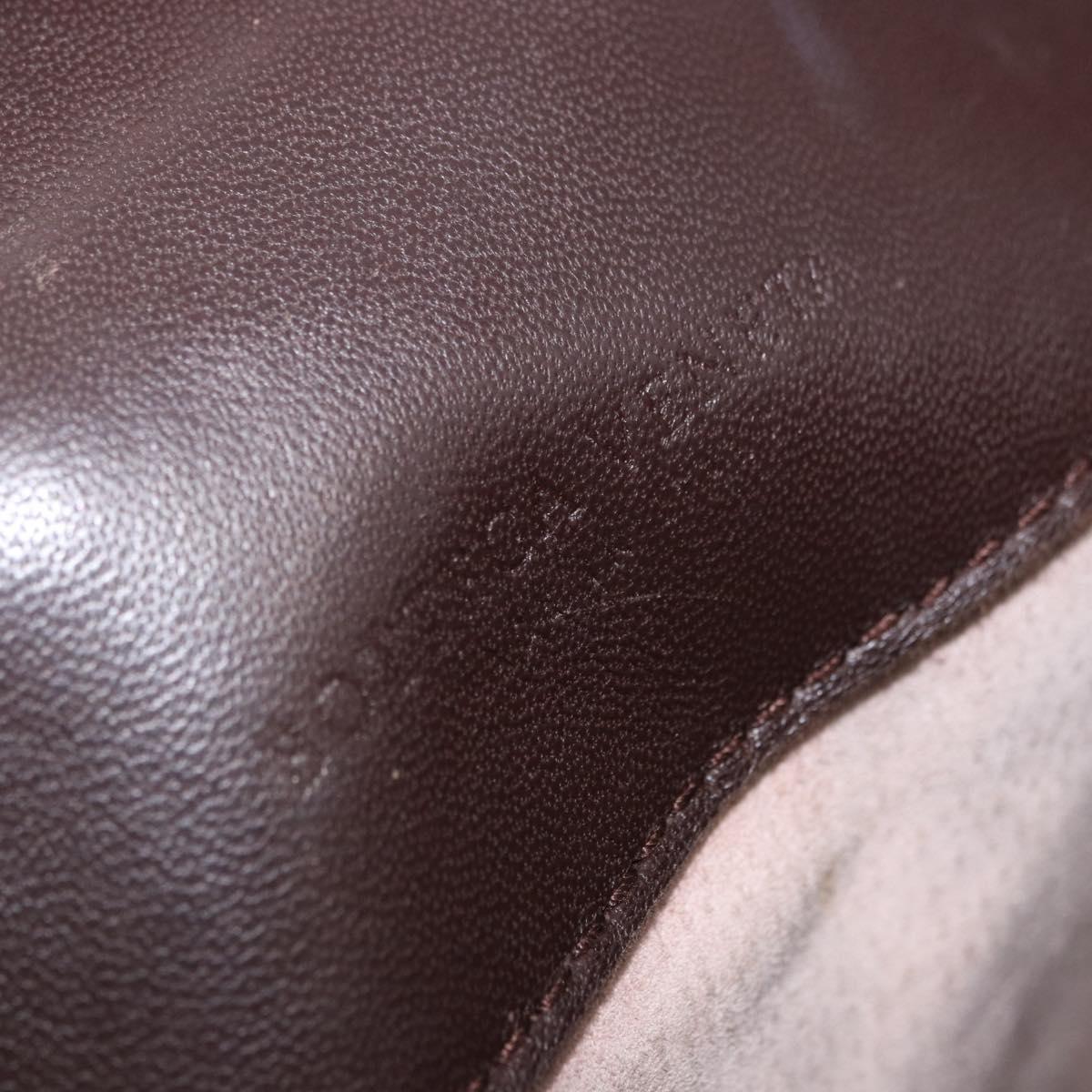BOTTEGA VENETA INTRECCIATO Hand Bag Leather Brown Gold Tone 169754 Auth 201163V
