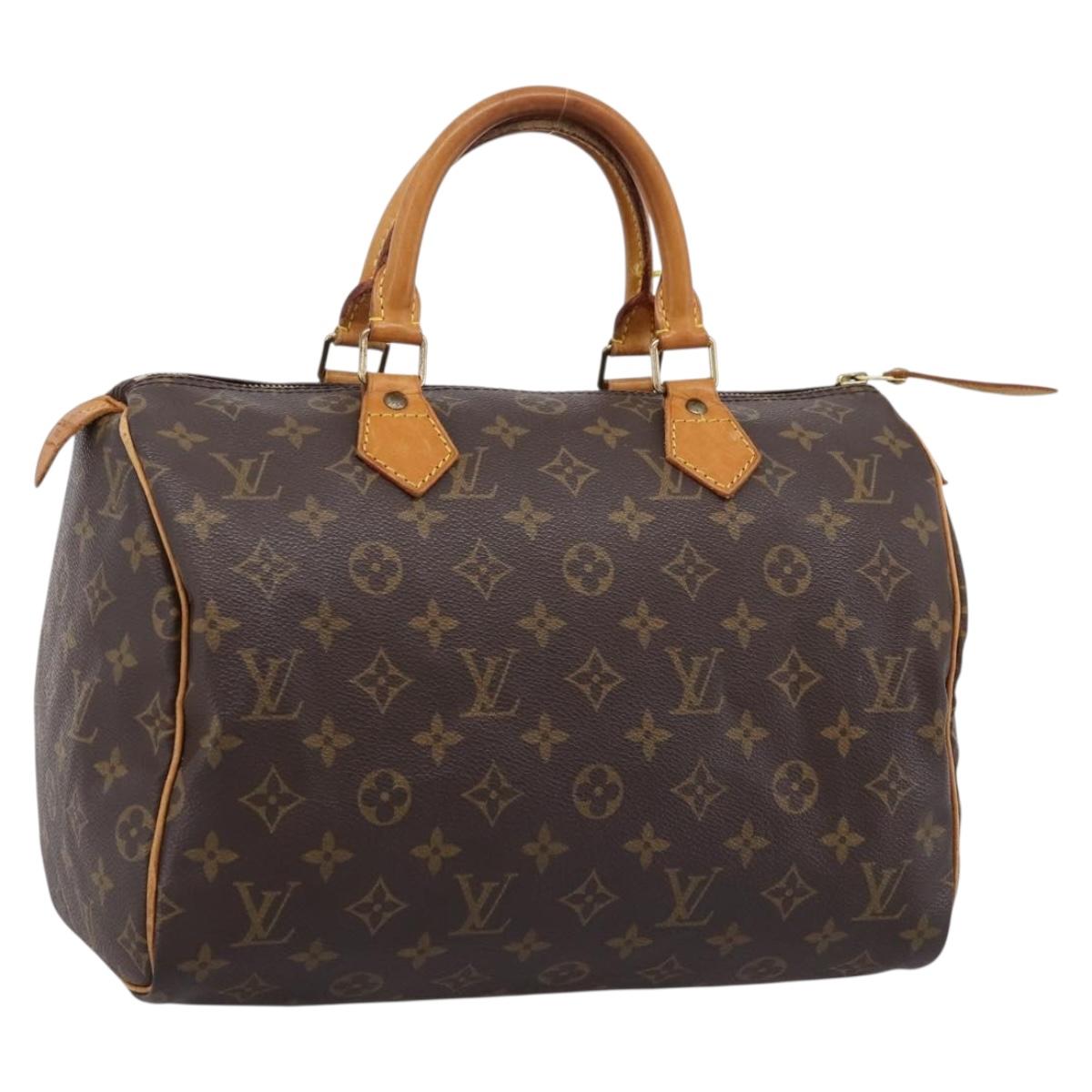 LOUIS VUITTON Monogram Speedy 30 Hand Bag M41526 LV Auth 201169A
