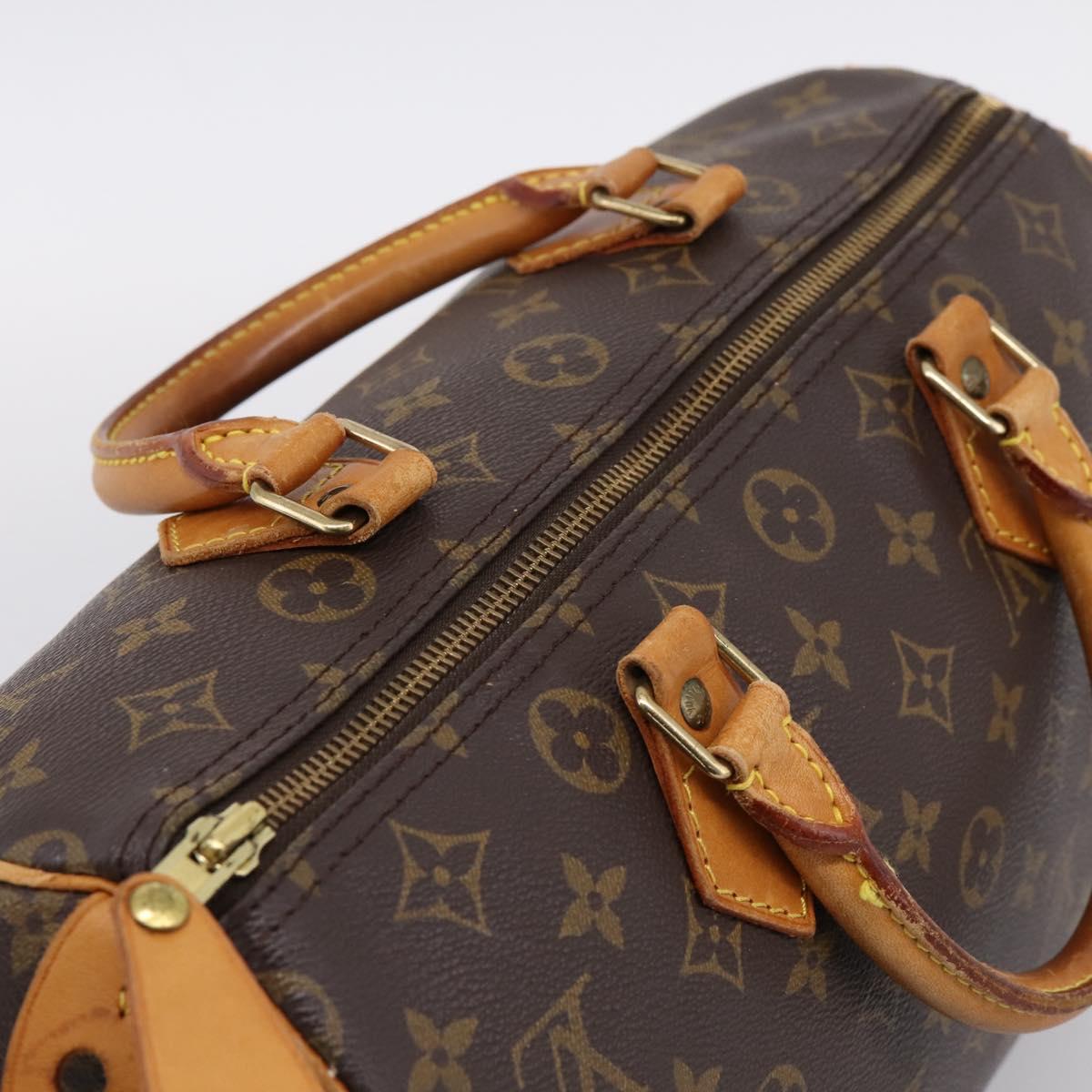 LOUIS VUITTON Monogram Speedy 30 Hand Bag M41526 LV Auth 201169A