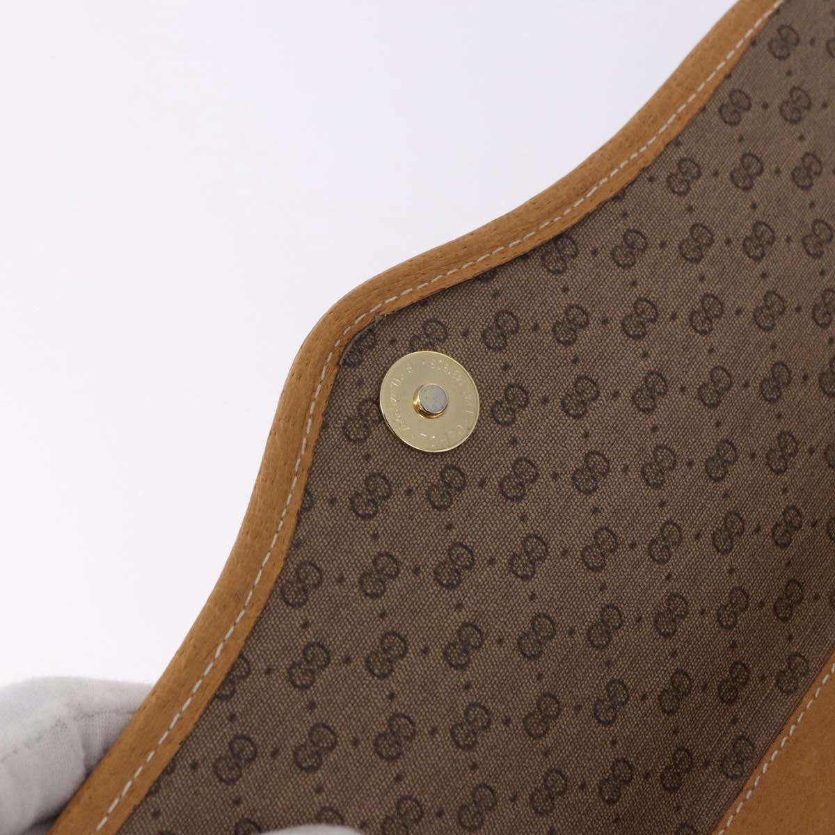 GUCCI Micro GG Shoulder Bag PVC Leather Beige Gold Tone 004 161 0670 Auth 201173
