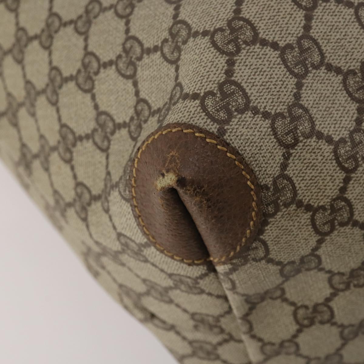 GUCCI GG Supreme Web Sherry Line Tote Bag PVC Beige 002 39 6211 Auth 201174A