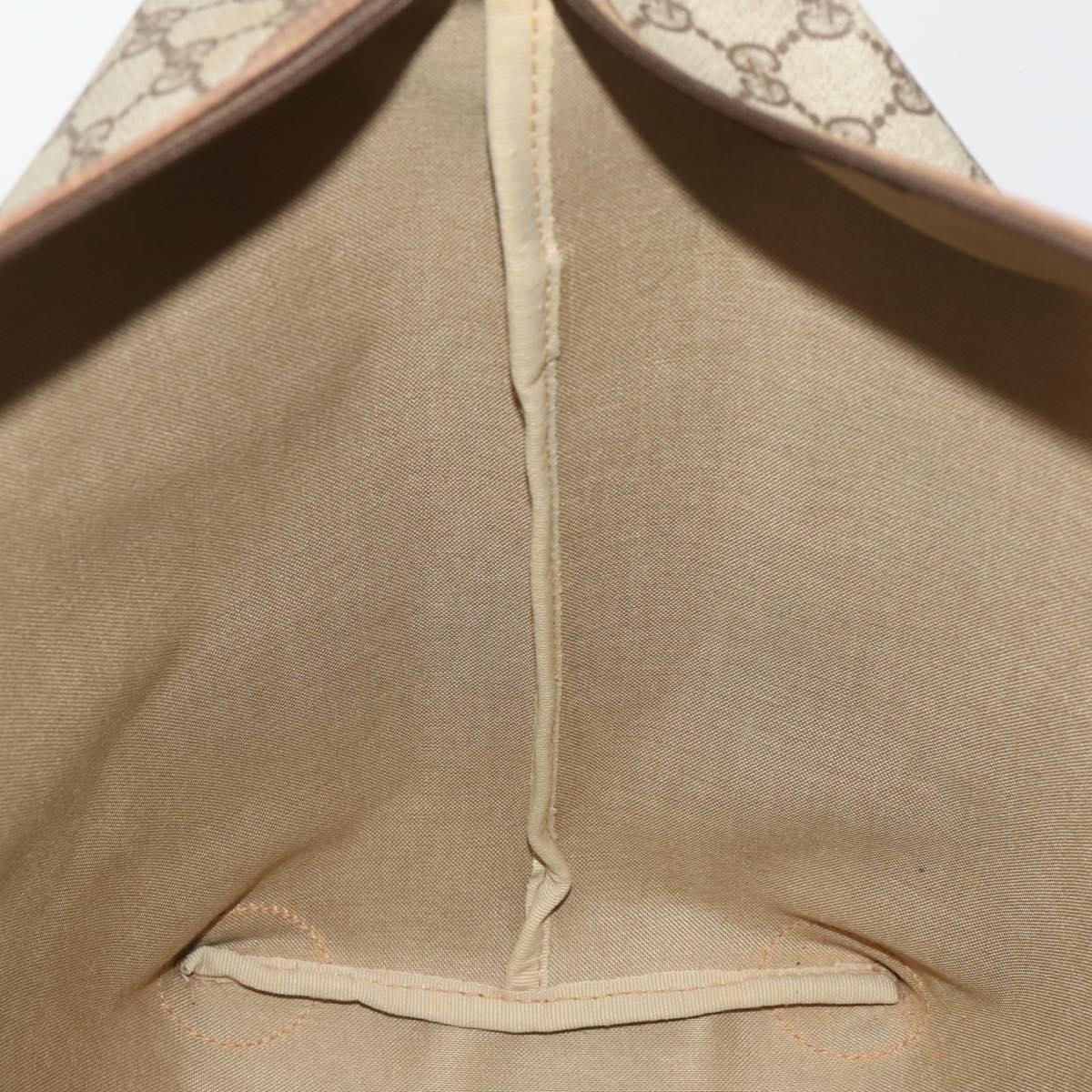 GUCCI GG Supreme Web Sherry Line Tote Bag PVC Beige 002 39 6211 Auth 201174A