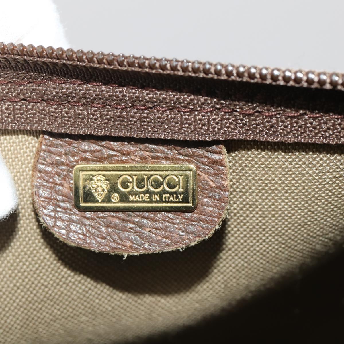 GUCCI GG Supreme Web Sherry Line Tote Bag PVC Beige 002 39 6211 Auth 201174A