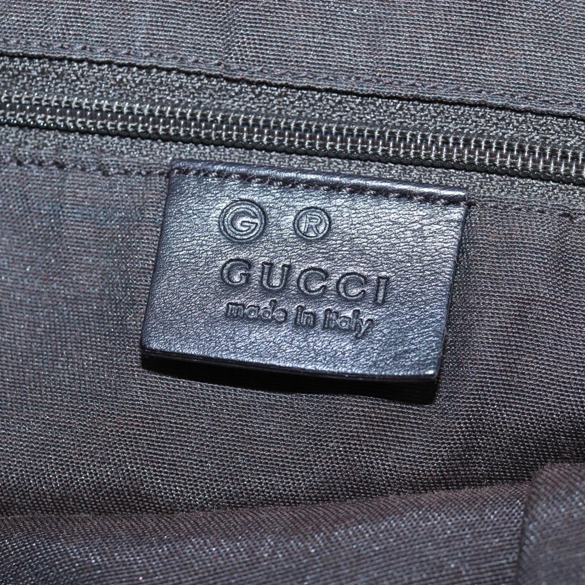 GUCCI GG Canvas Hand Bag Outlet Brown Gold 286307 Auth 201176V