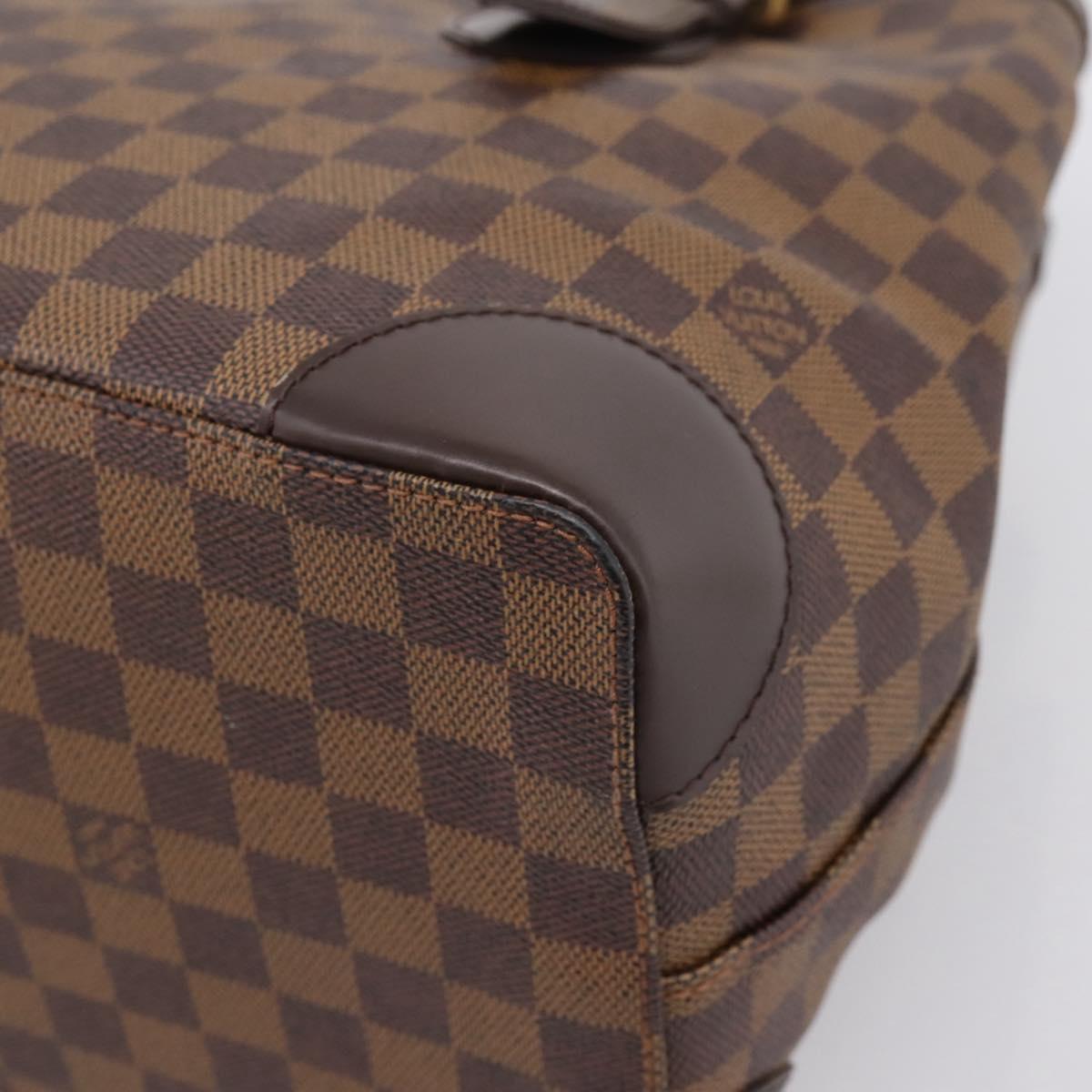 LOUIS VUITTON Damier Ebene Hampstead MM Tote Bag N51204 LV Auth 201177SAV