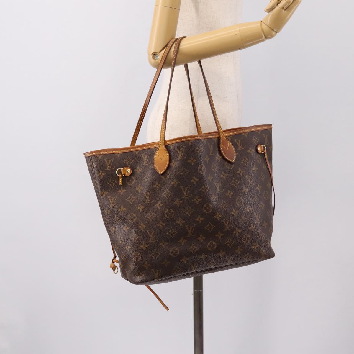 LOUIS VUITTON Monogram Neverfull MM Tote Bag M40156 LV Auth 201179