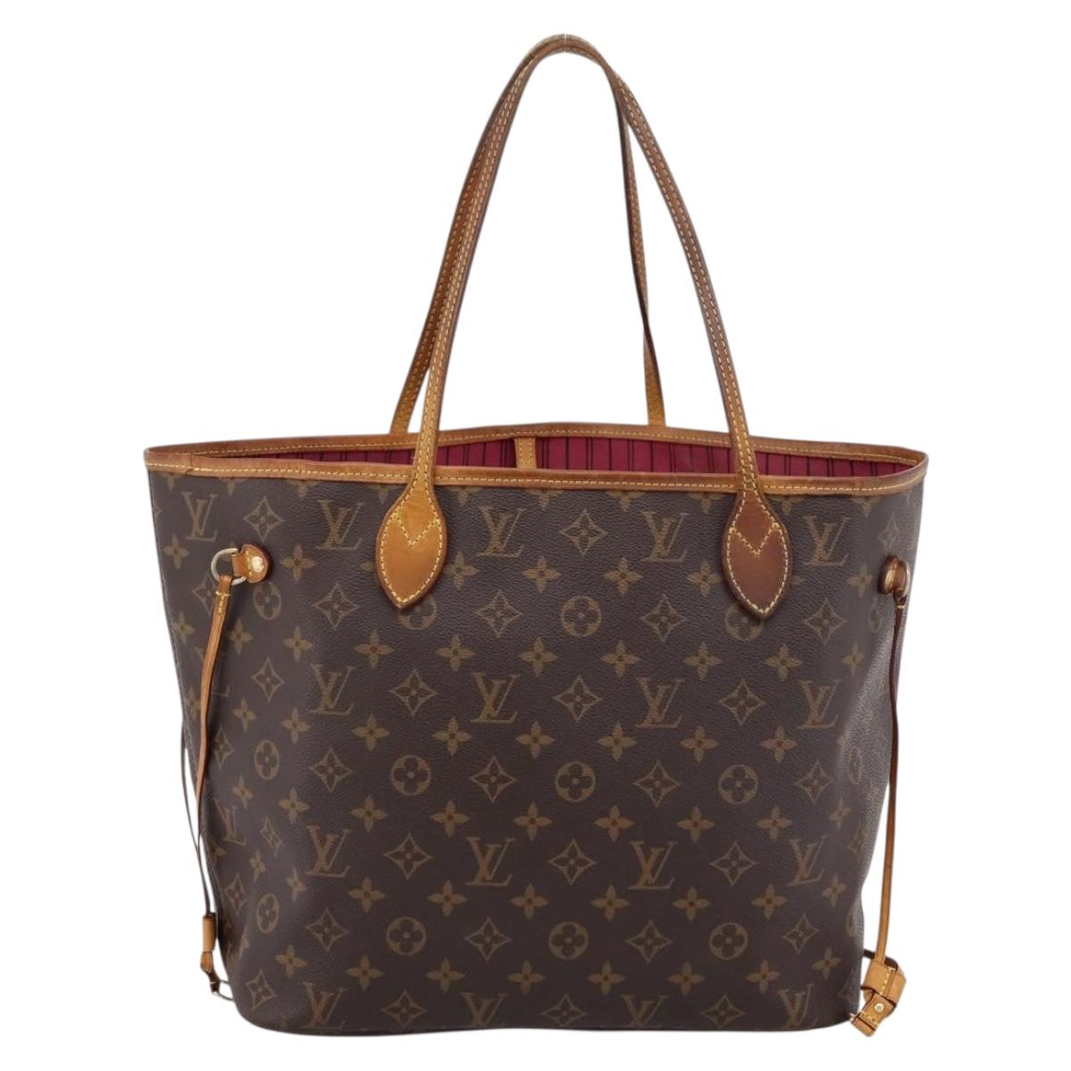 LOUIS VUITTON Monogram Neverfull MM Tote Bag M40156 LV Auth 201179