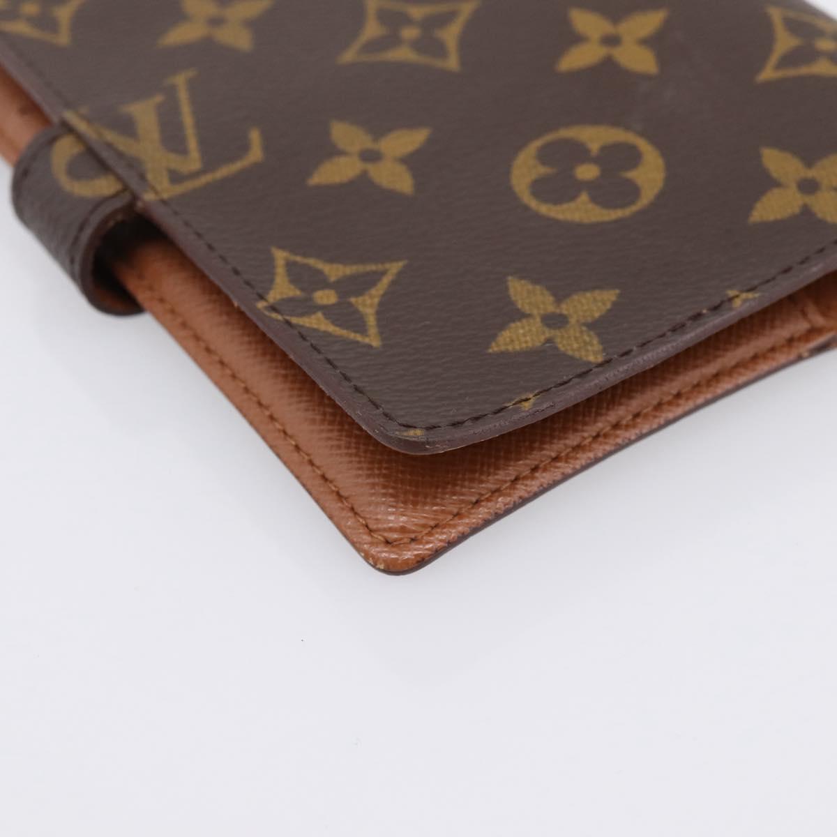 LOUIS VUITTON Monogram Agenda PM Day Planner Cover R20005 LV Auth 201181