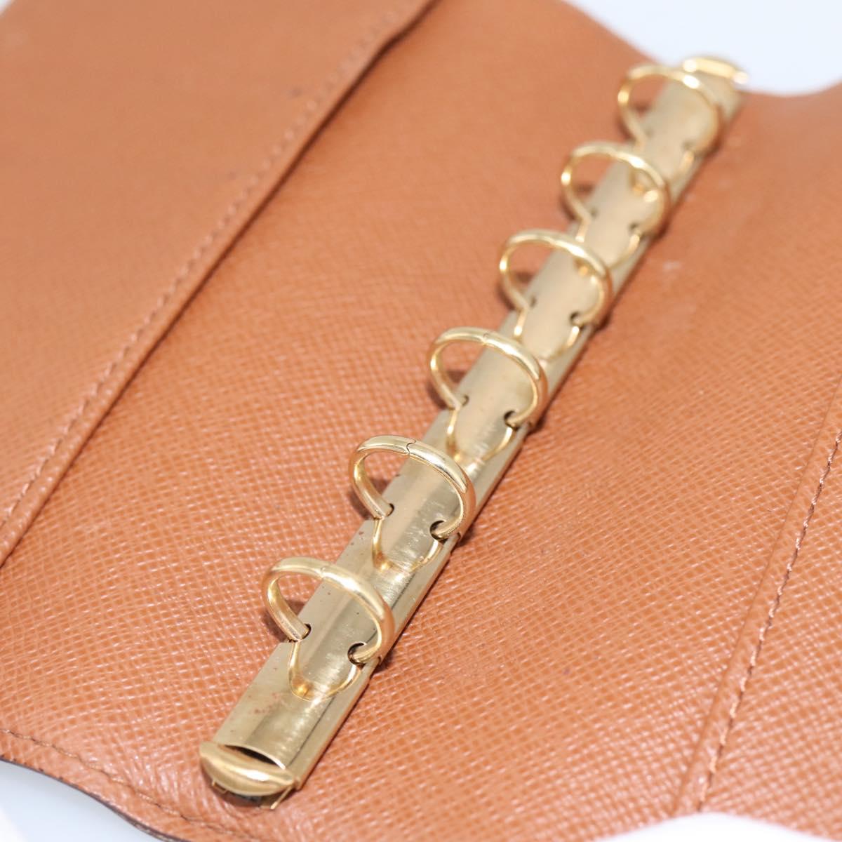 LOUIS VUITTON Monogram Agenda PM Day Planner Cover R20005 LV Auth 201181