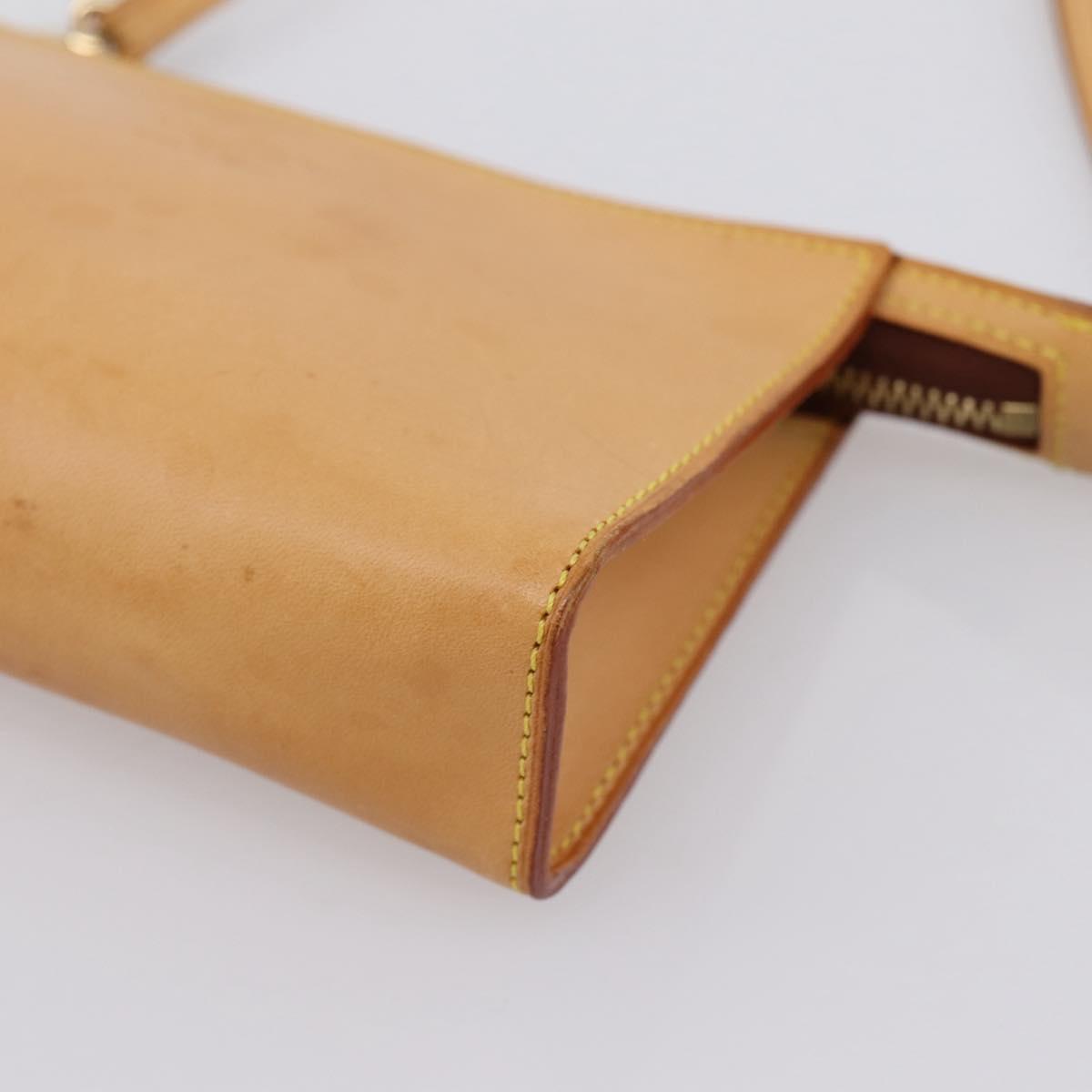 LOUIS VUITTON Nomad Kava Amble PM Pouch Beige LV Auth 201182A