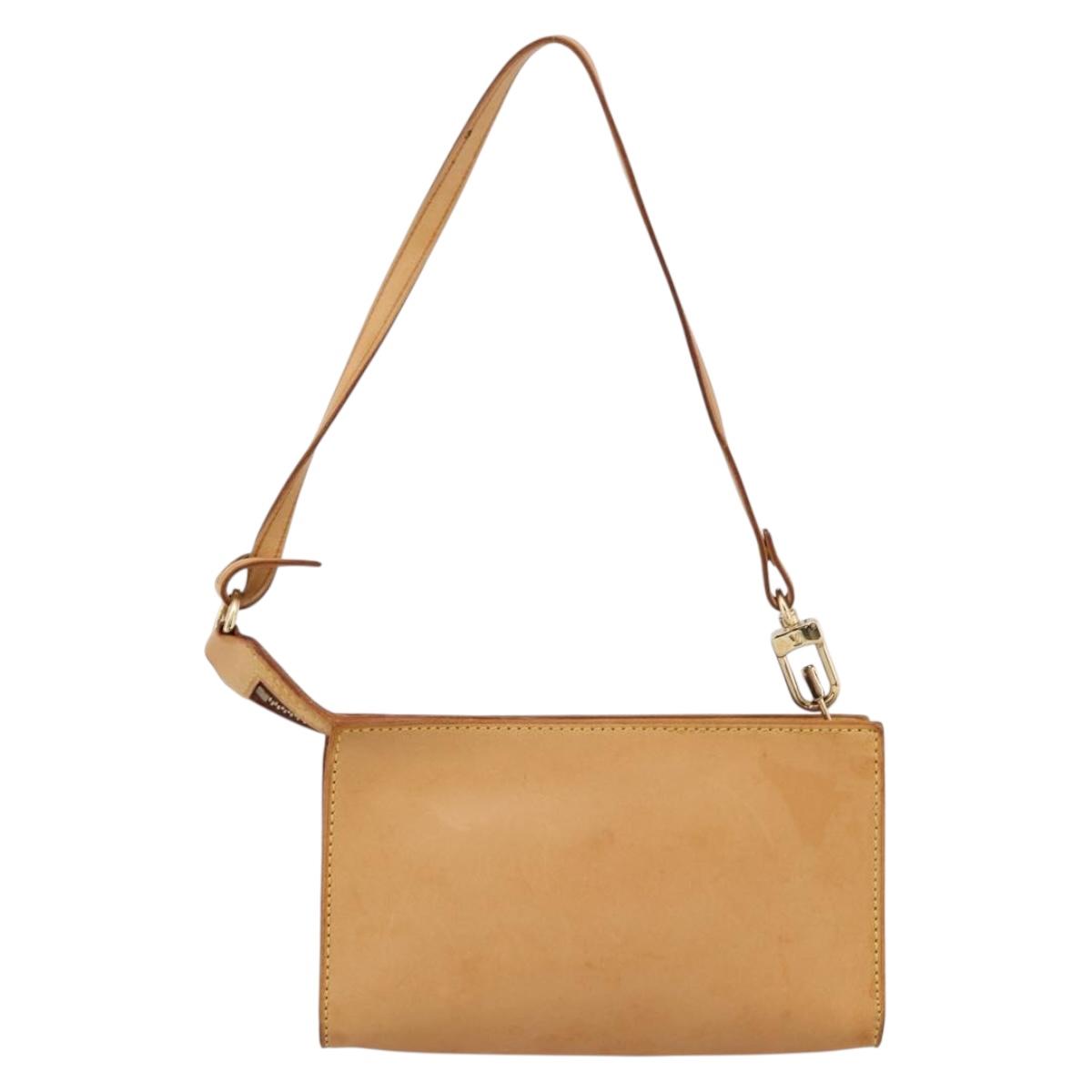 LOUIS VUITTON Nomad Kava Amble PM Pouch Beige LV Auth 201182A