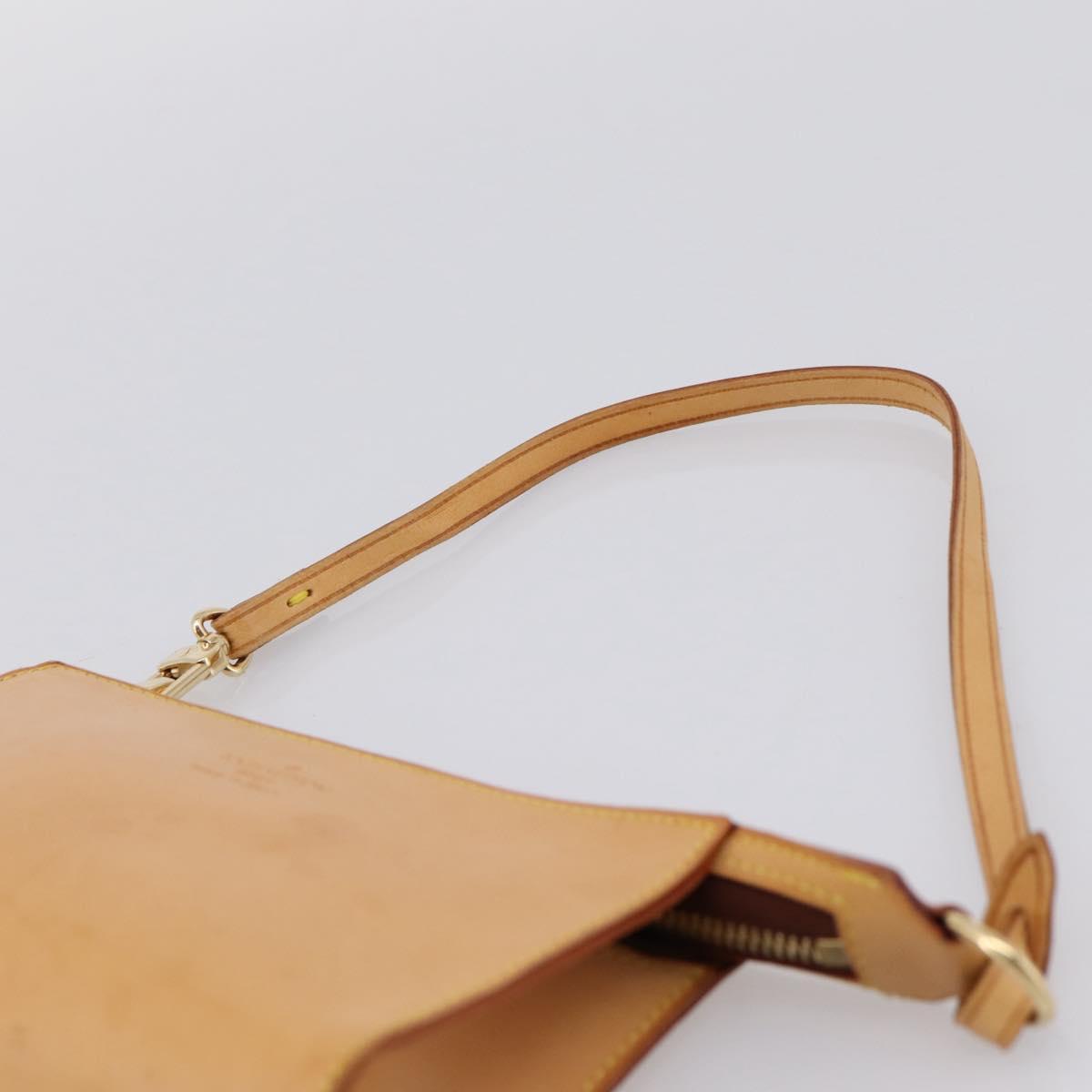 LOUIS VUITTON Nomad Kava Amble PM Pouch Beige LV Auth 201182A