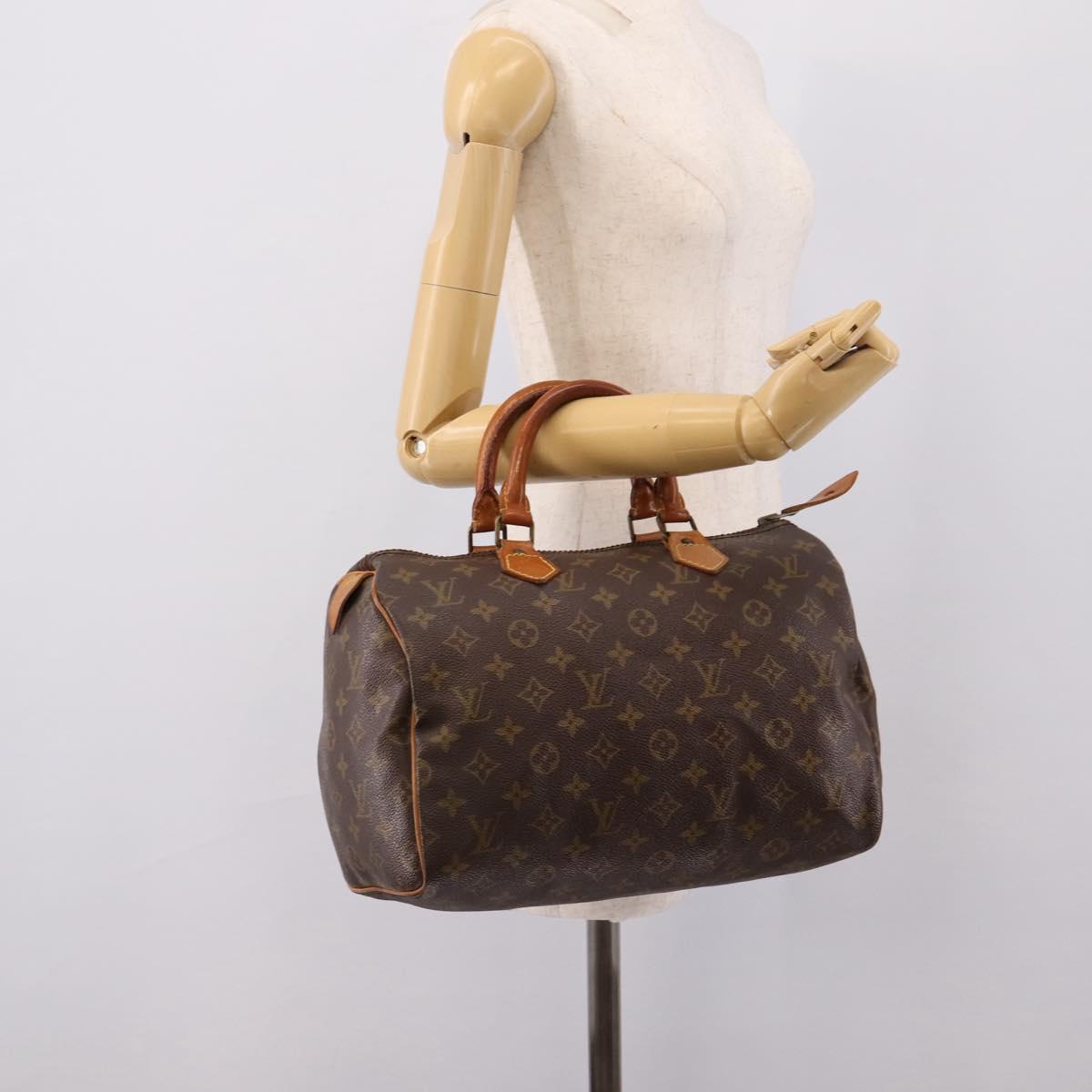 LOUIS VUITTON Monogram Speedy 30 Hand Bag M41526 LV Auth 201188A