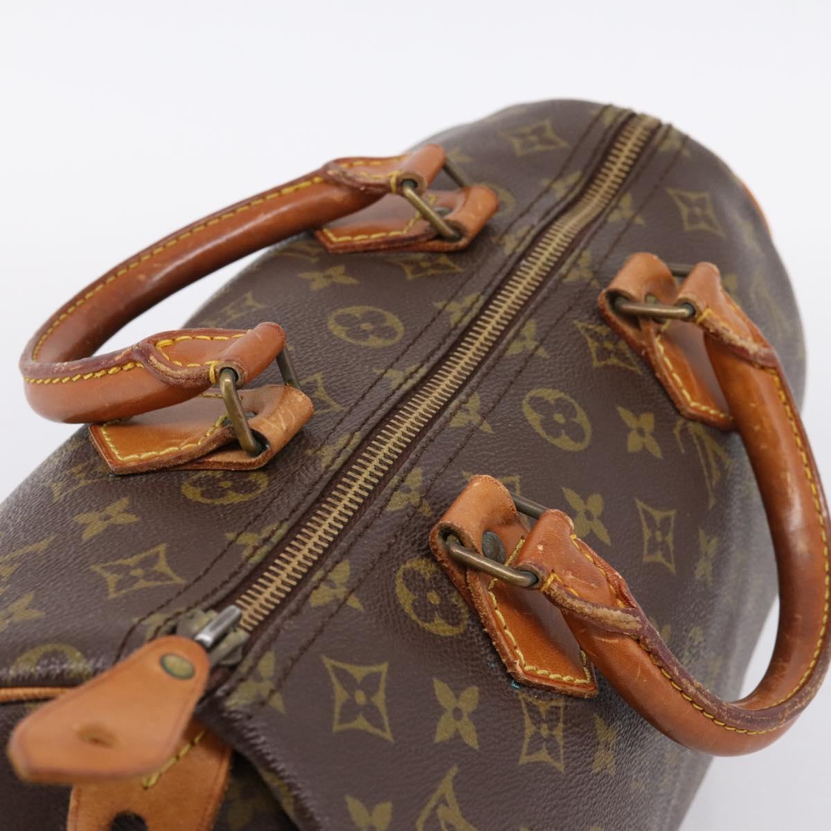 LOUIS VUITTON Monogram Speedy 30 Hand Bag M41526 LV Auth 201188A