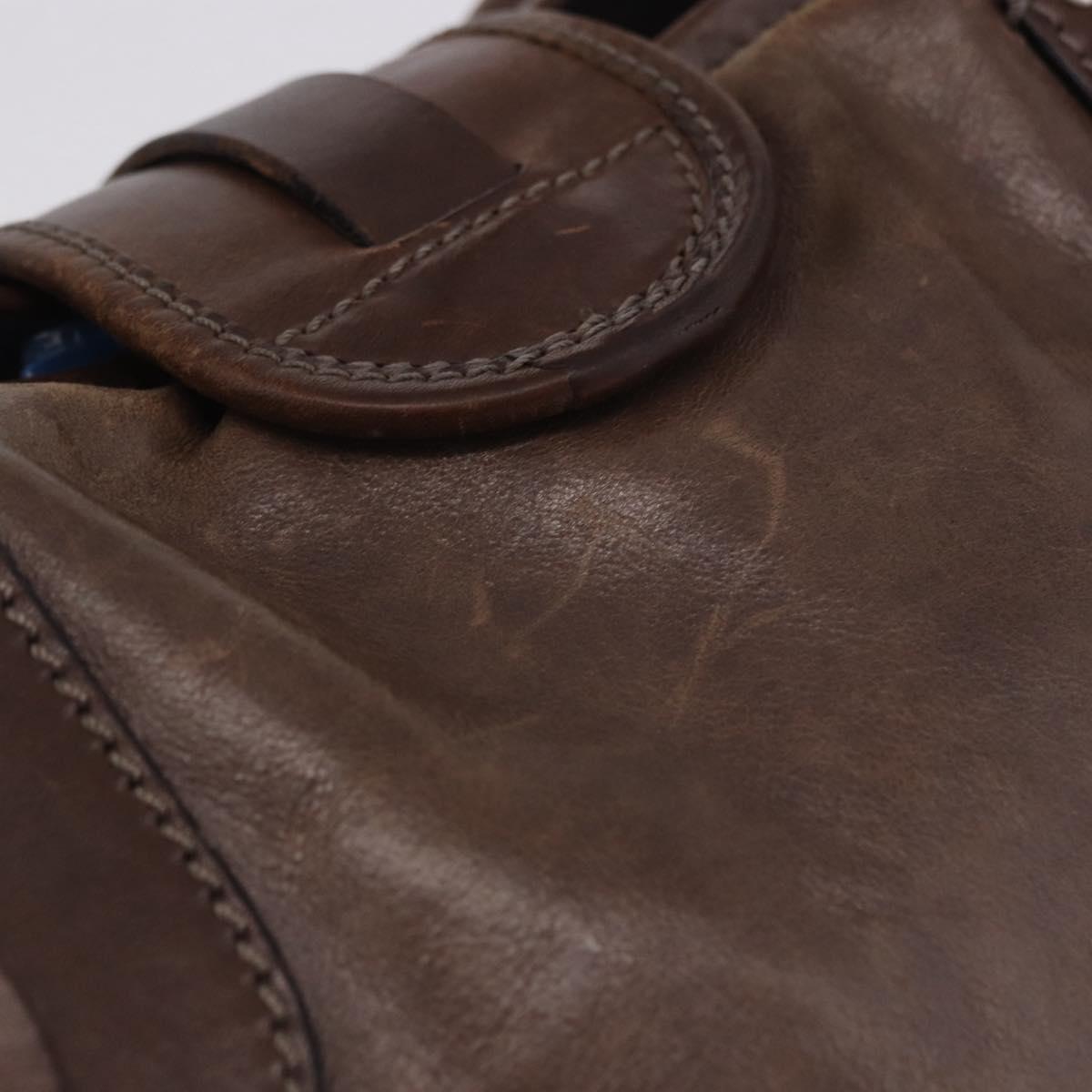 Chloe Kerala Hand Bag Leather Brown Silver Auth 201190
