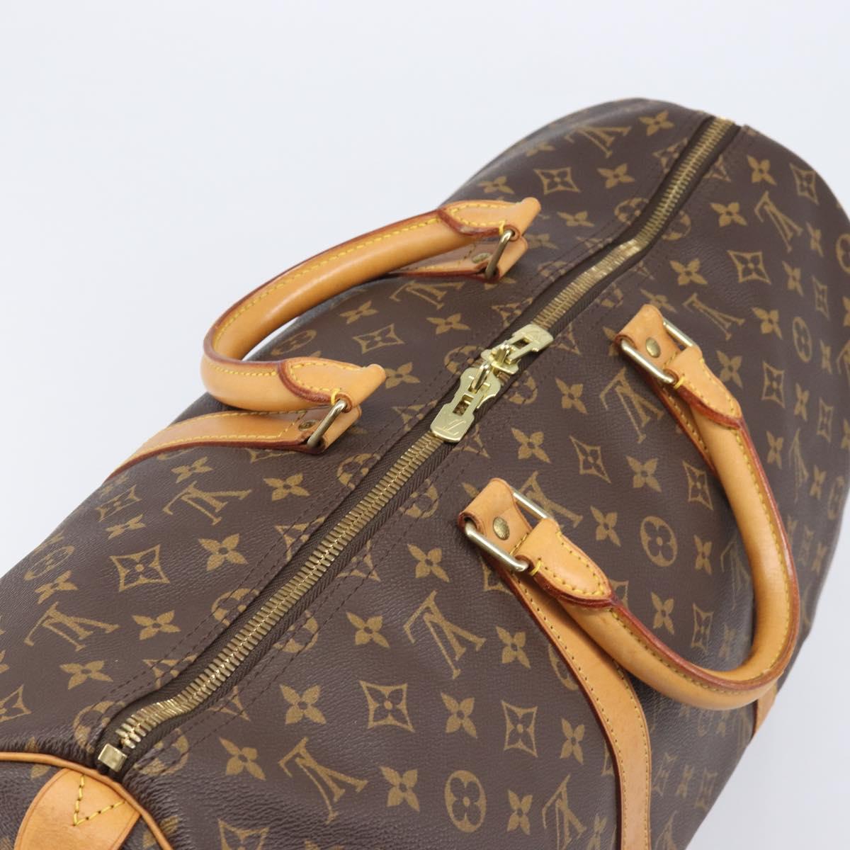 LOUIS VUITTON Monogram Keepall 50 Boston Bag M41426 LV Auth 201194V