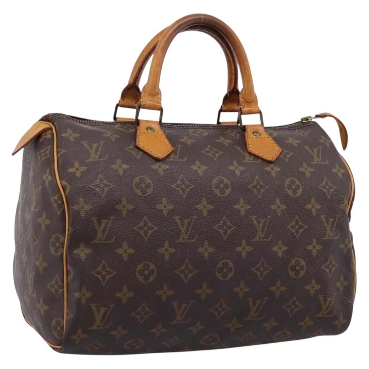 LOUIS VUITTON Monogram Speedy 30 Hand Bag M41526 LV Auth 201195A
