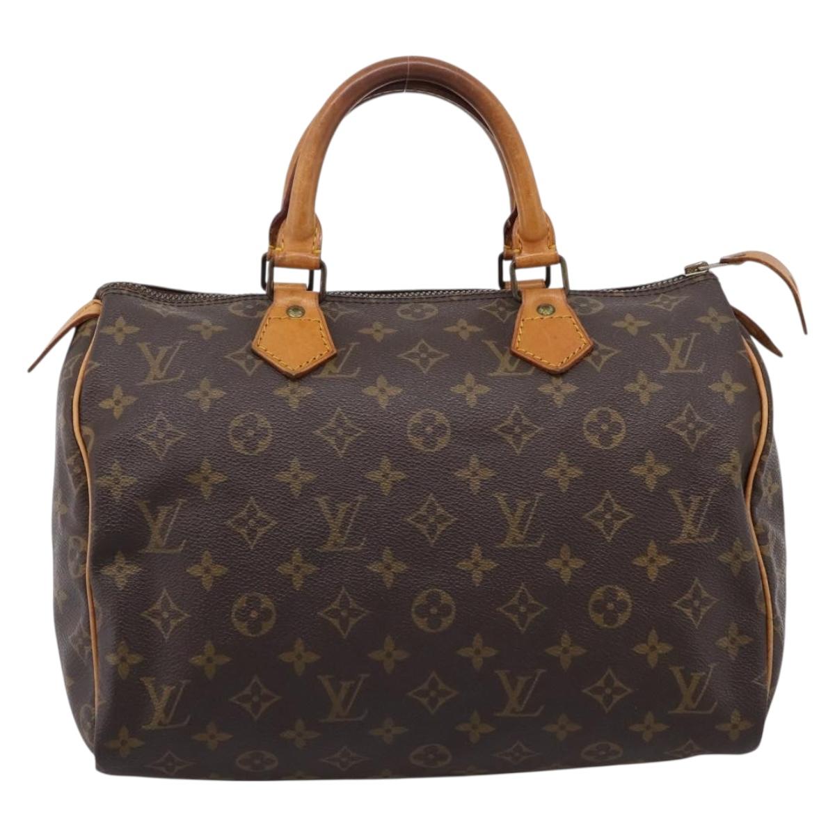 LOUIS VUITTON Monogram Speedy 30 Hand Bag M41526 LV Auth 201195A