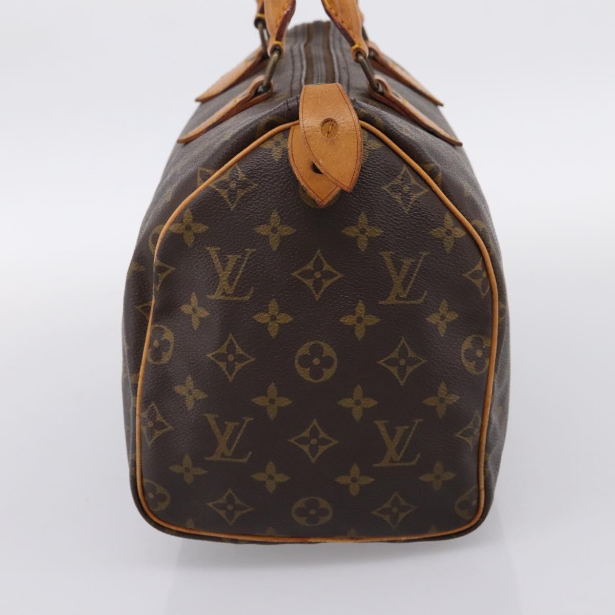 LOUIS VUITTON Monogram Speedy 30 Hand Bag M41526 LV Auth 201195A