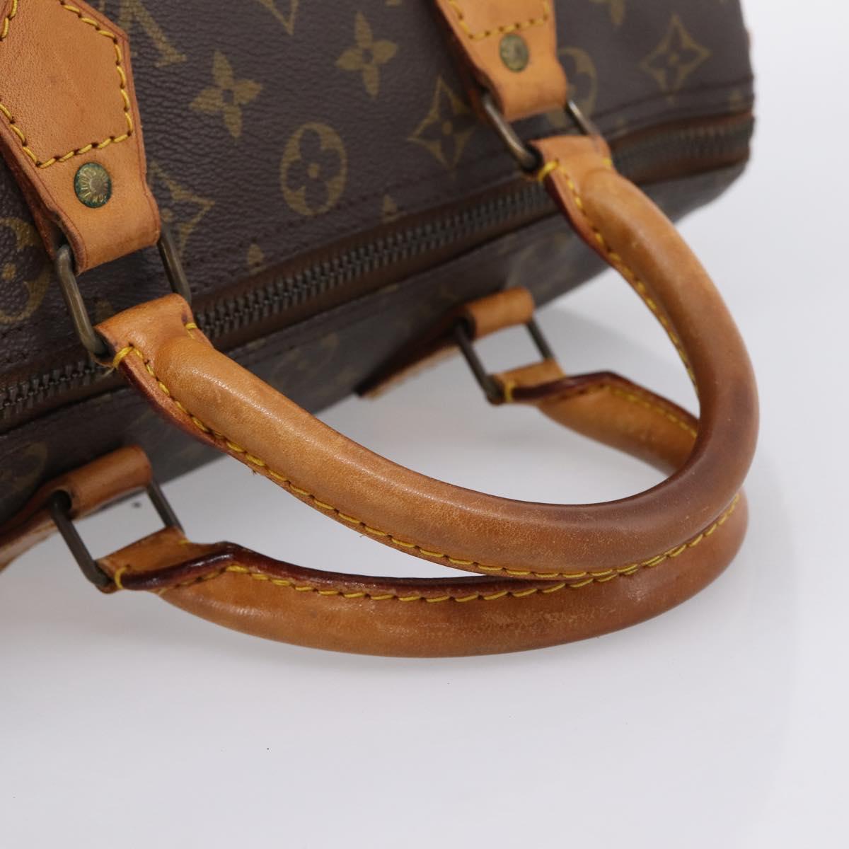 LOUIS VUITTON Monogram Speedy 30 Hand Bag M41526 LV Auth 201195A