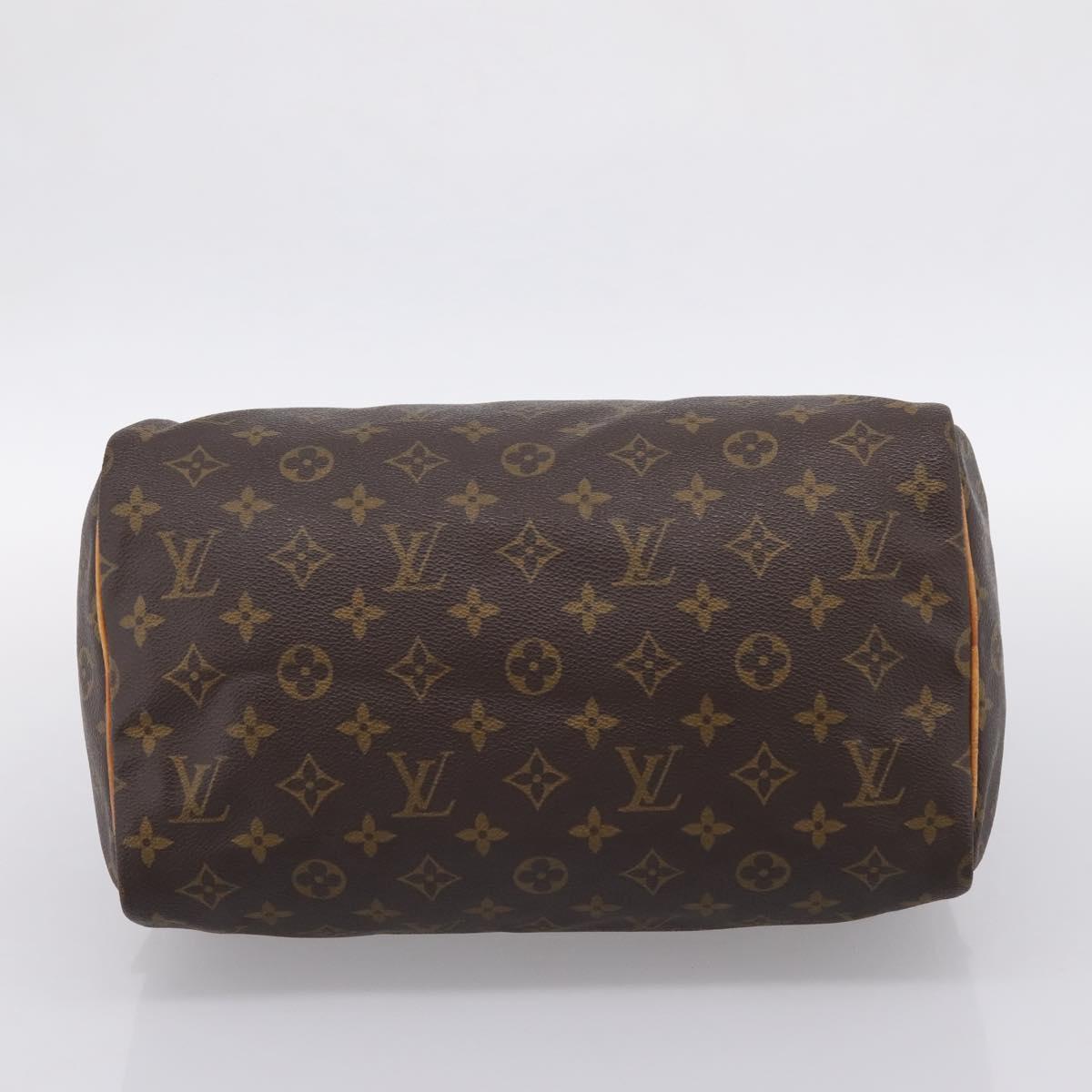 LOUIS VUITTON Monogram Speedy 30 Hand Bag M41526 LV Auth 201195A