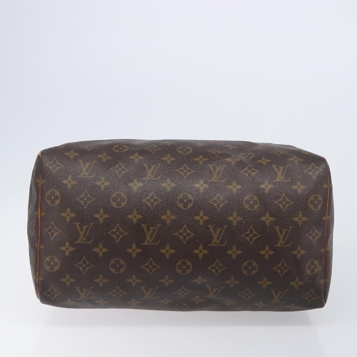 LOUIS VUITTON Monogram Speedy 35 Hand Bag M41524 LV Auth 201198