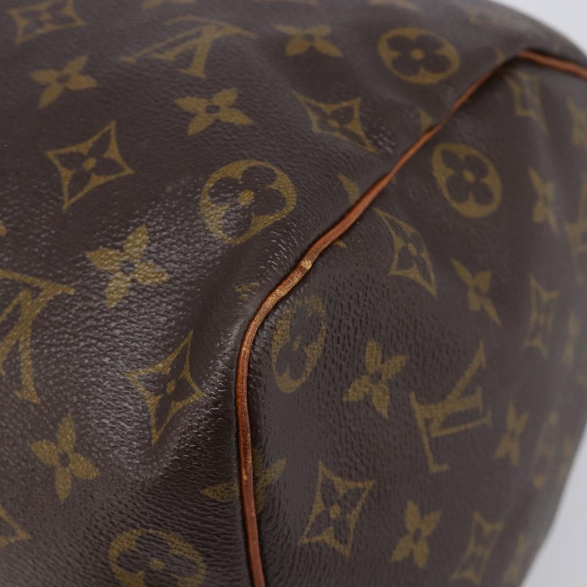 LOUIS VUITTON Monogram Speedy 35 Hand Bag M41524 LV Auth 201198