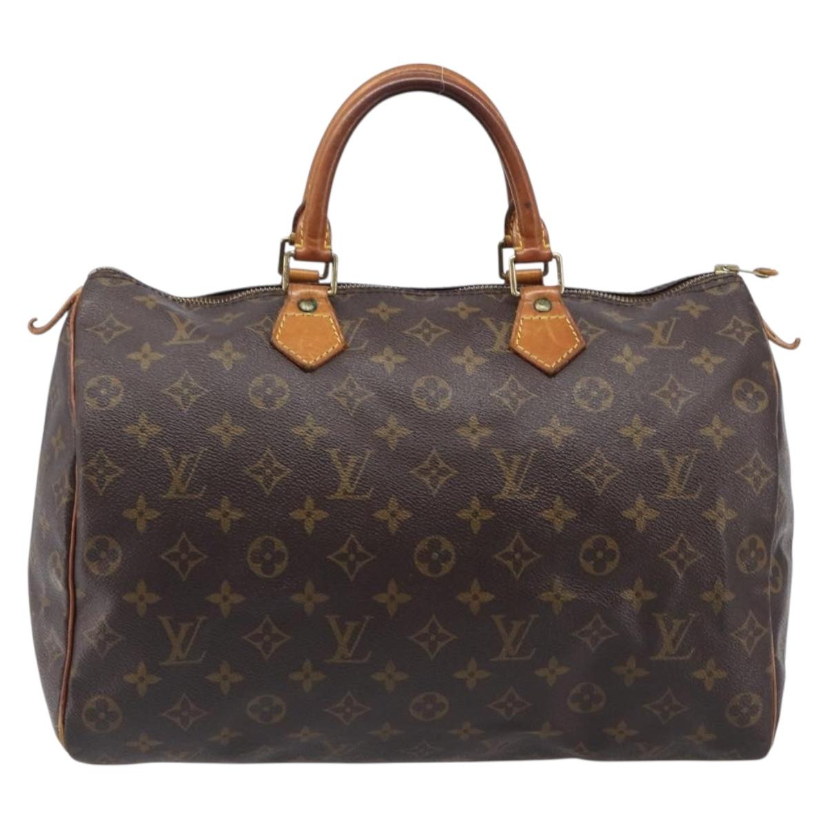 LOUIS VUITTON Monogram Speedy 35 Hand Bag M41524 LV Auth 201198