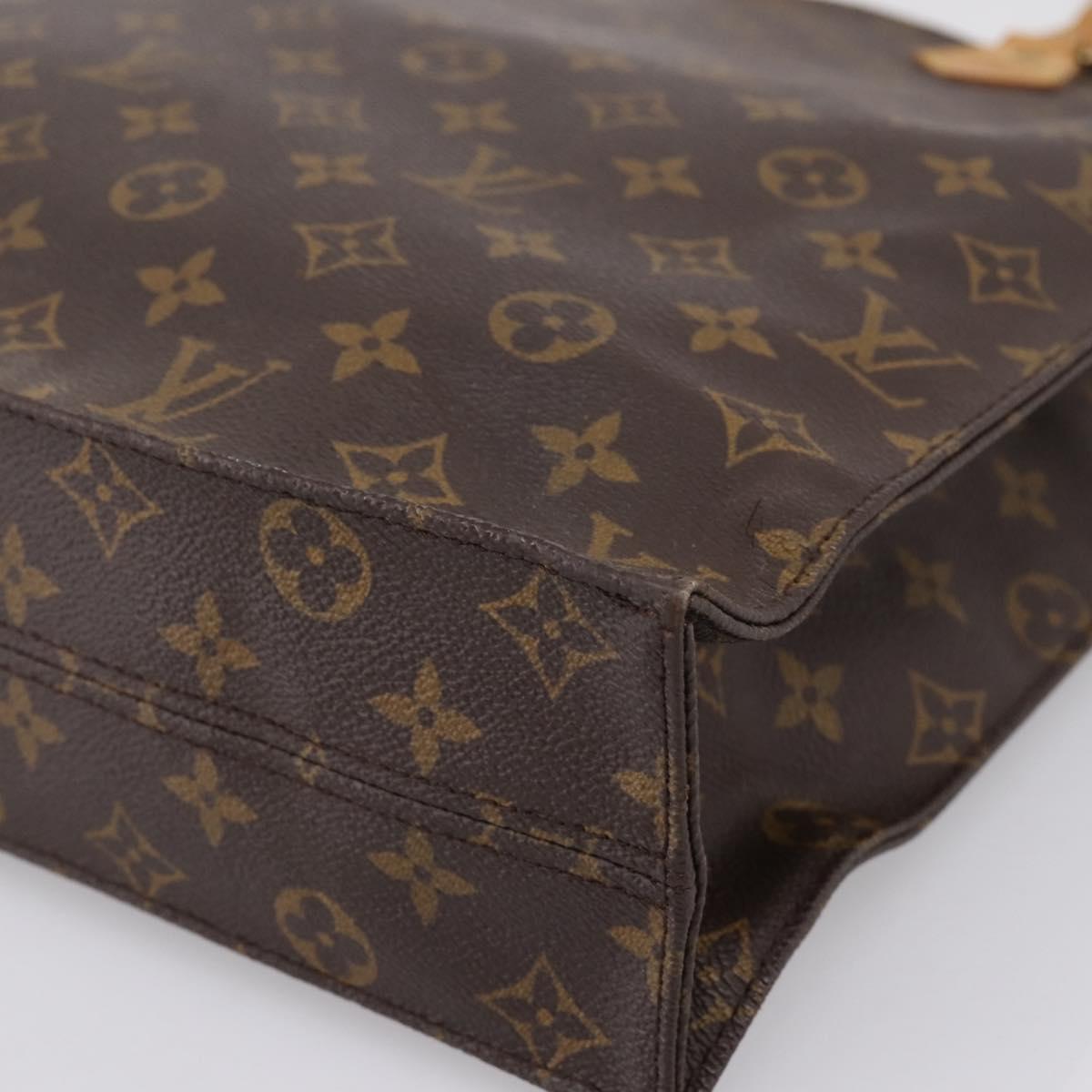 LOUIS VUITTON Monogram Sac Plat Hand Bag M51140 LV Auth 201214