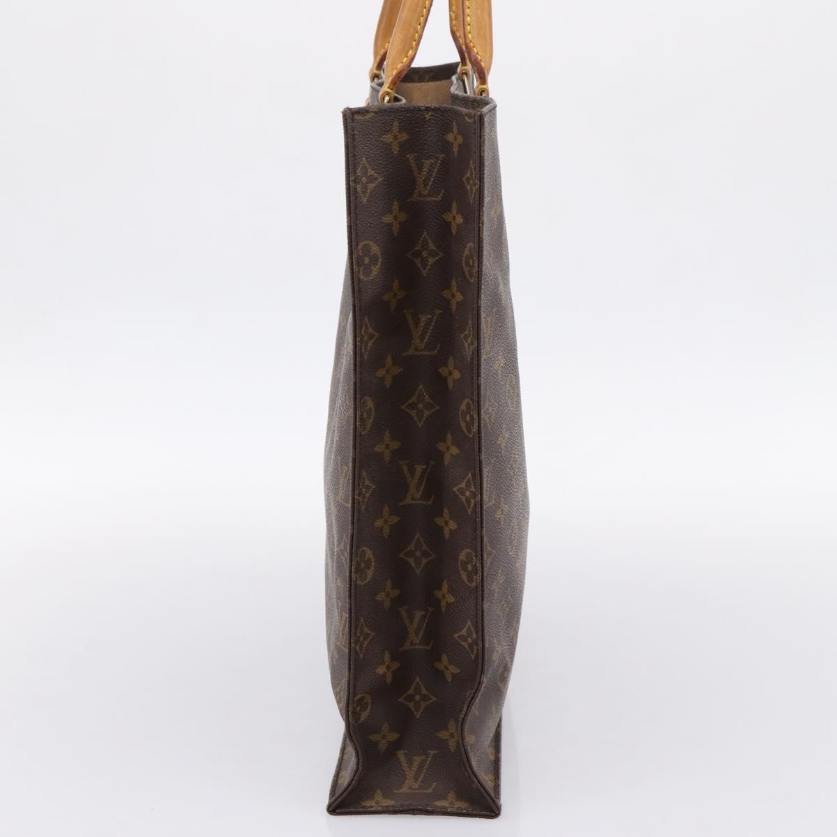 LOUIS VUITTON Monogram Sac Plat Hand Bag M51140 LV Auth 201214