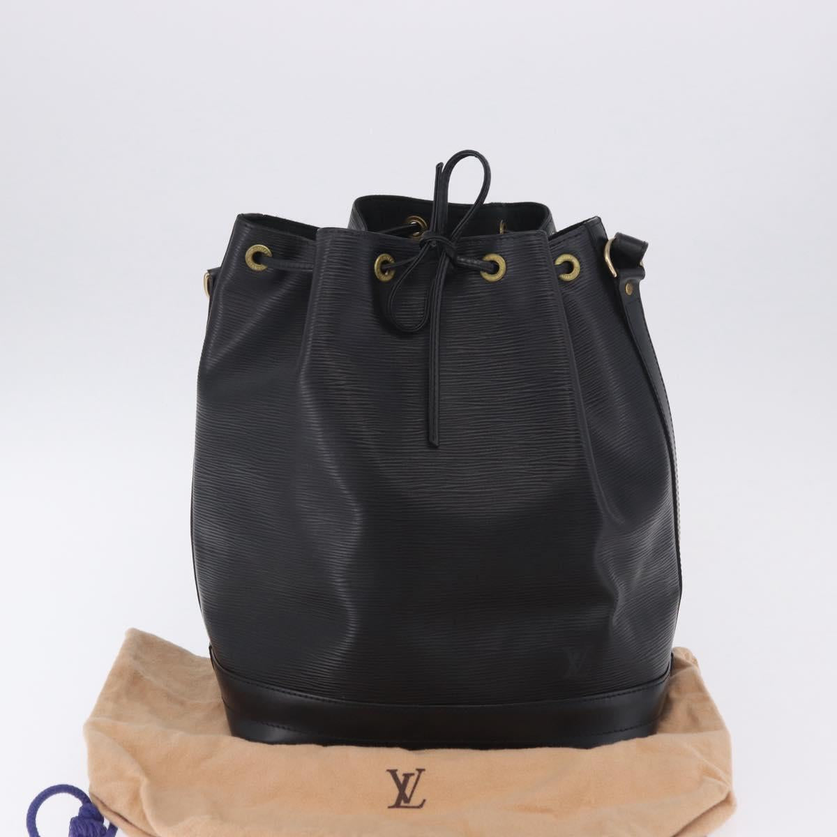 LOUIS VUITTON Epi Noe Shoulder Bag Black M44002 LV Auth 201222V