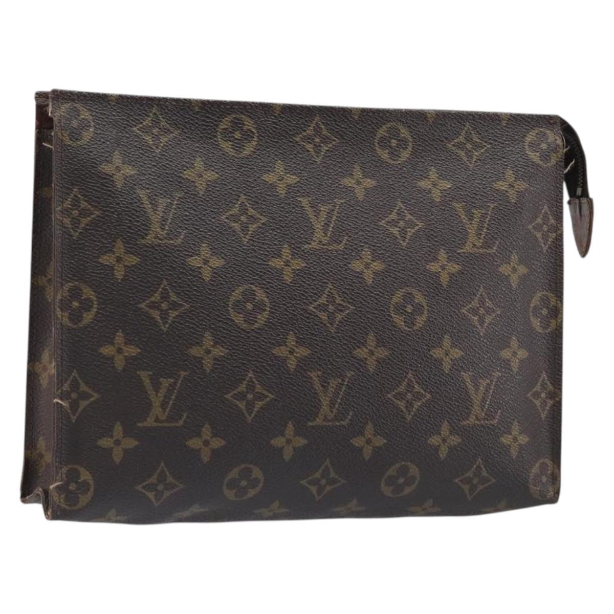 LOUIS VUITTON Monogram Poche Toilette 26 Pouch M47542 LV Auth 201224