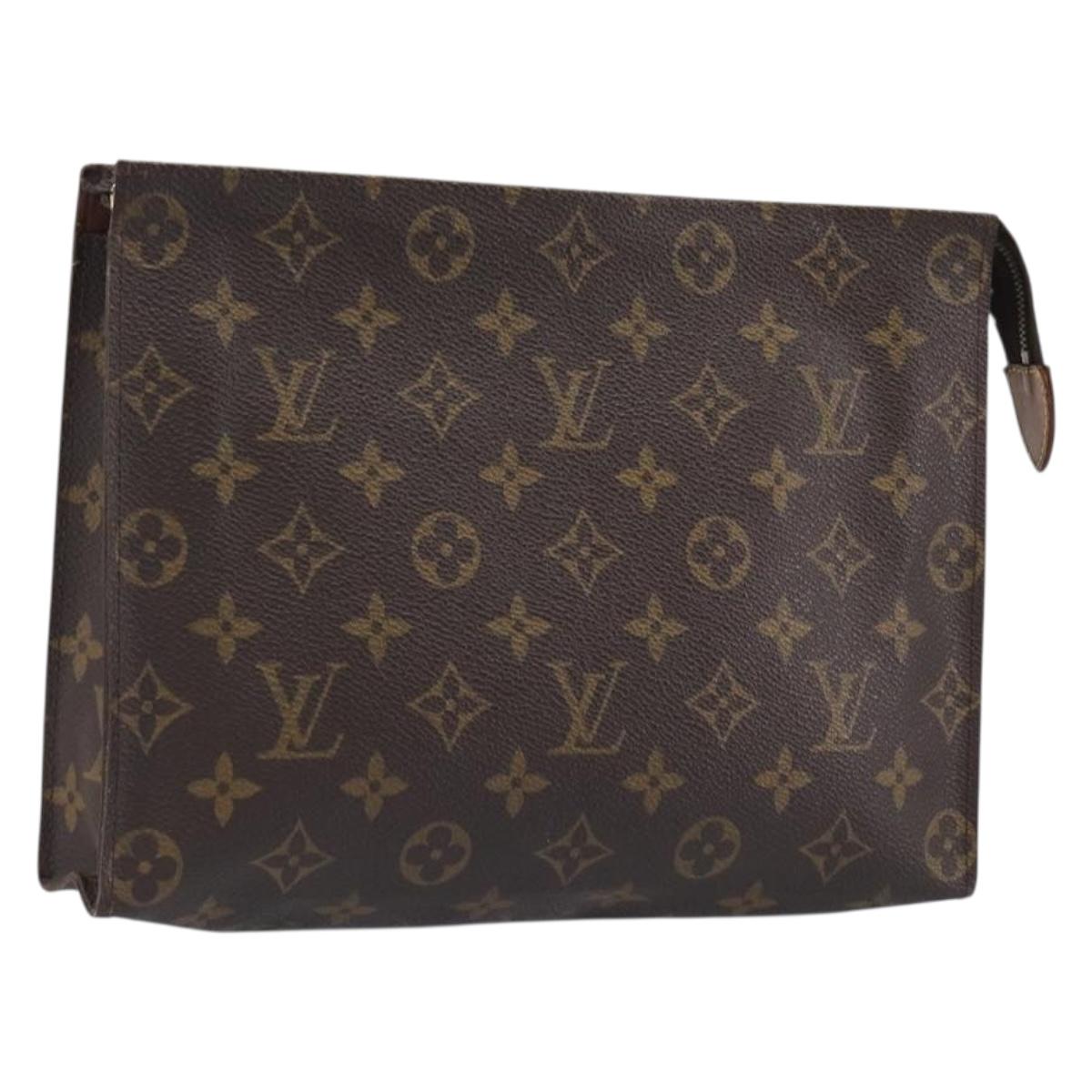 LOUIS VUITTON Monogram Poche Toilette 26 Pouch M47542 LV Auth 201226A