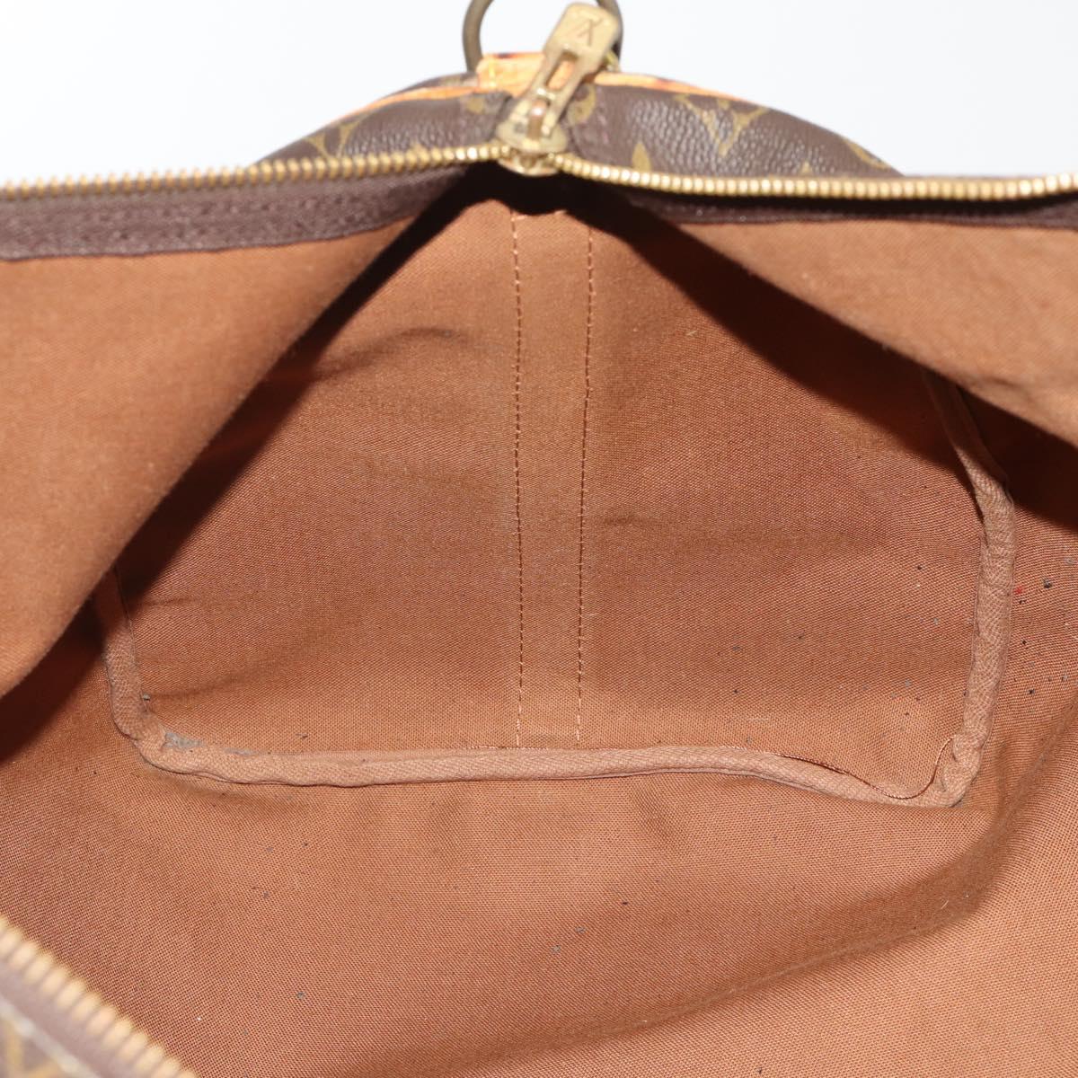 LOUIS VUITTON Monogram Keepall Bandouliere 55 Boston Bag M41414 LV Auth 201227
