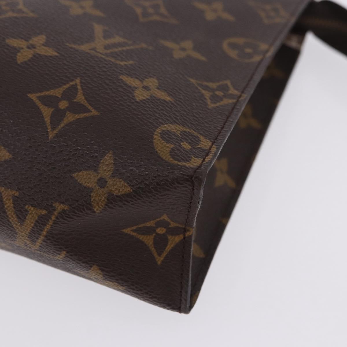 LOUIS VUITTON Monogram Poche Toilette 26 Pouch M47542 LV Auth 201235
