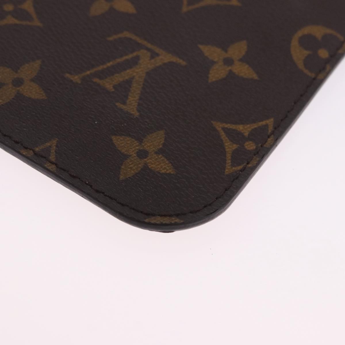 LOUIS VUITTON Monogram Neverfull MM Pouch LV Auth 201236A