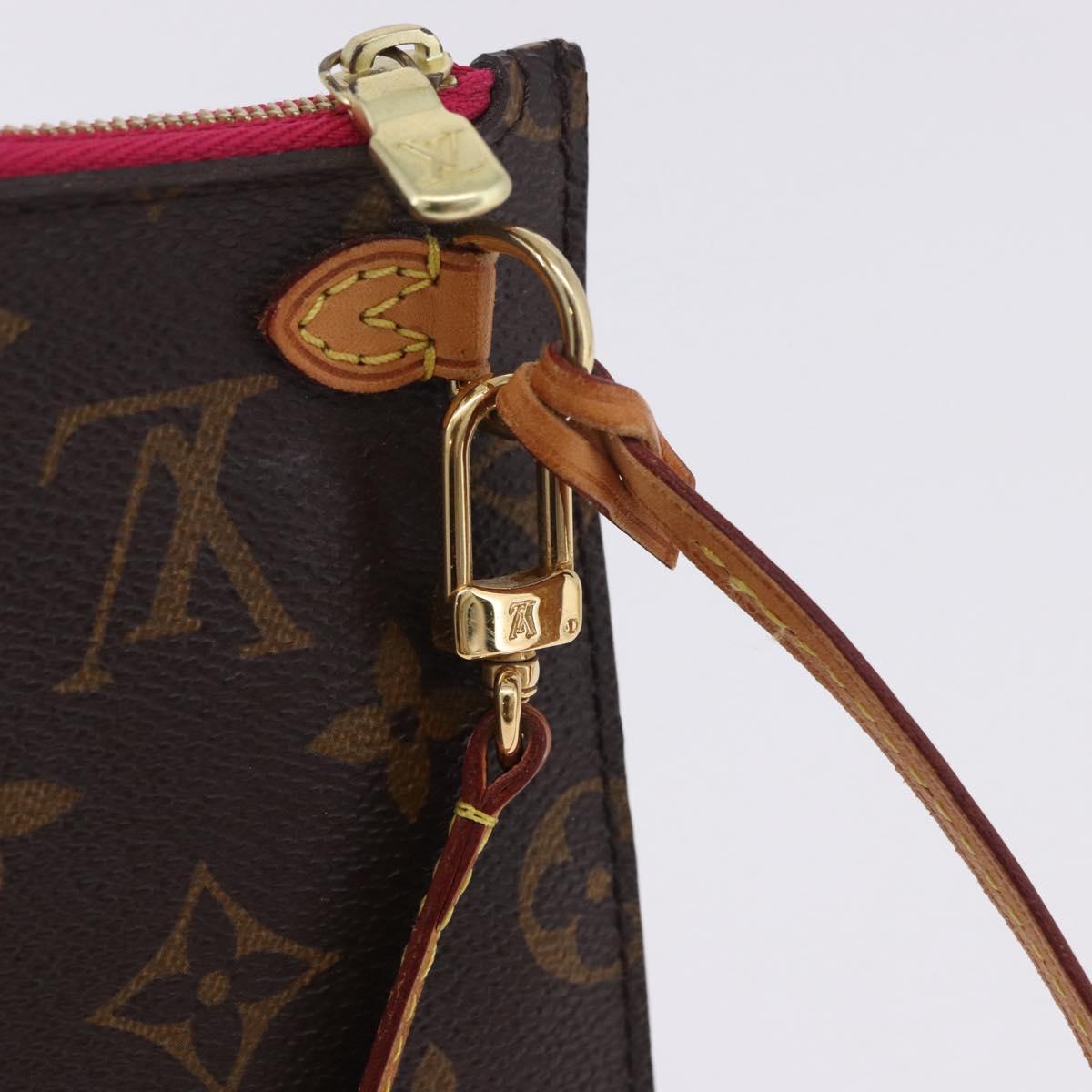 LOUIS VUITTON Monogram Neverfull MM Pouch LV Auth 201236A