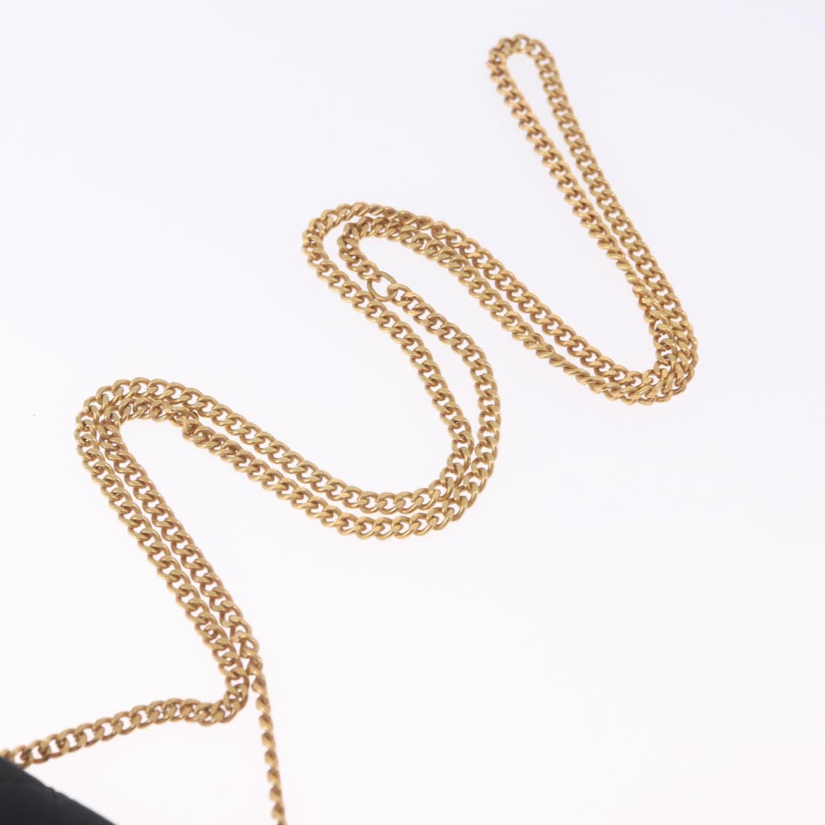 CHANEL Matelasse Chain Shoulder Pouch Satin Black Gold Tone CC Auth 201248