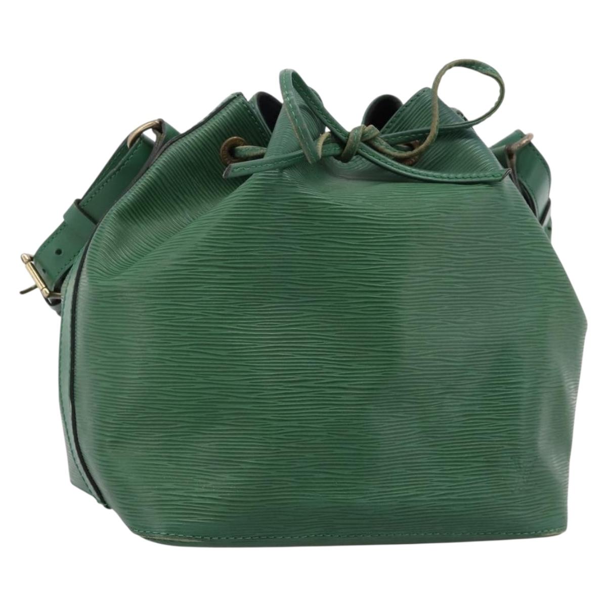 LOUIS VUITTON Epi Petit Noe Shoulder Bag Green M44104 LV Auth 201250A