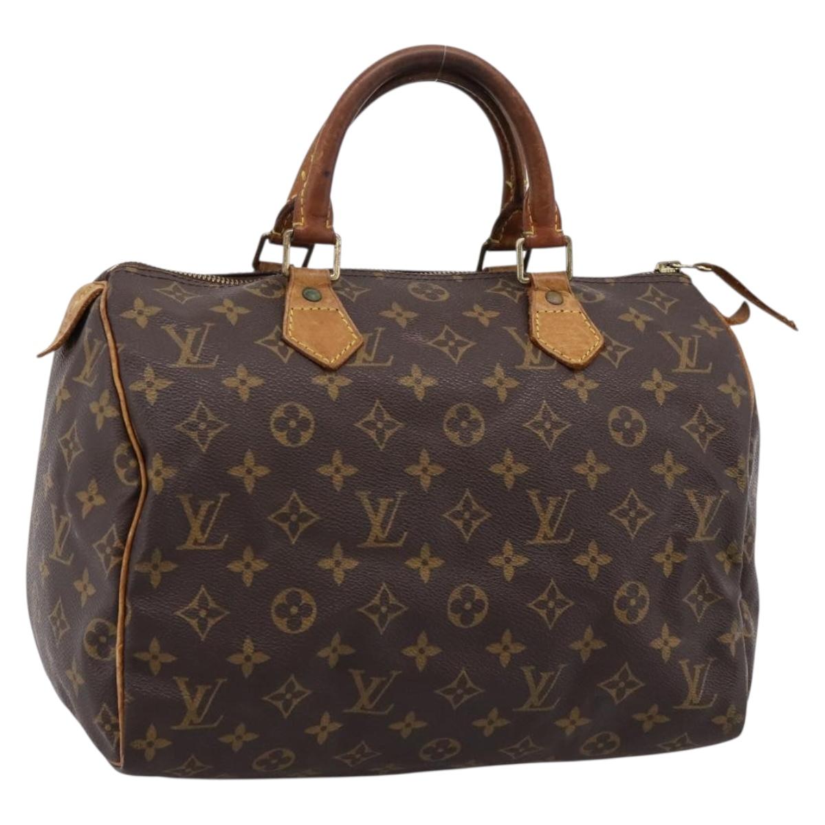 LOUIS VUITTON Monogram Speedy 30 Hand Bag M41526 LV Auth 201254