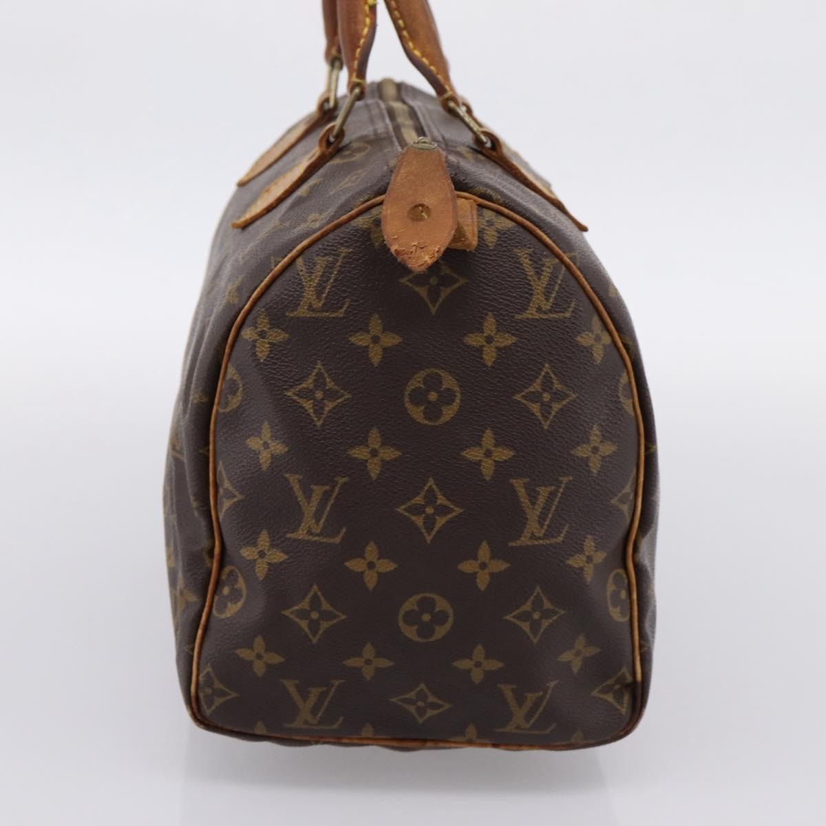 LOUIS VUITTON Monogram Speedy 30 Hand Bag M41526 LV Auth 201254