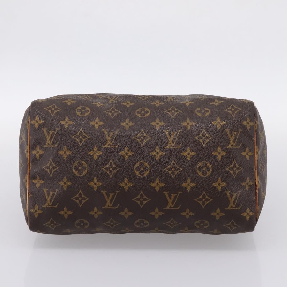 LOUIS VUITTON Monogram Speedy 30 Hand Bag M41526 LV Auth 201254