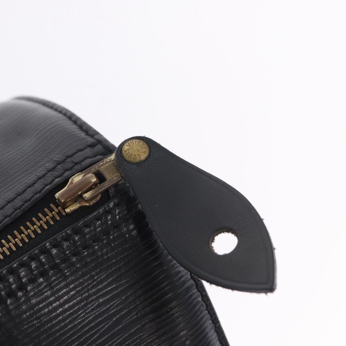 LOUIS VUITTON Epi Speedy 30 Hand Bag Noir black M43002 LV Auth 201256
