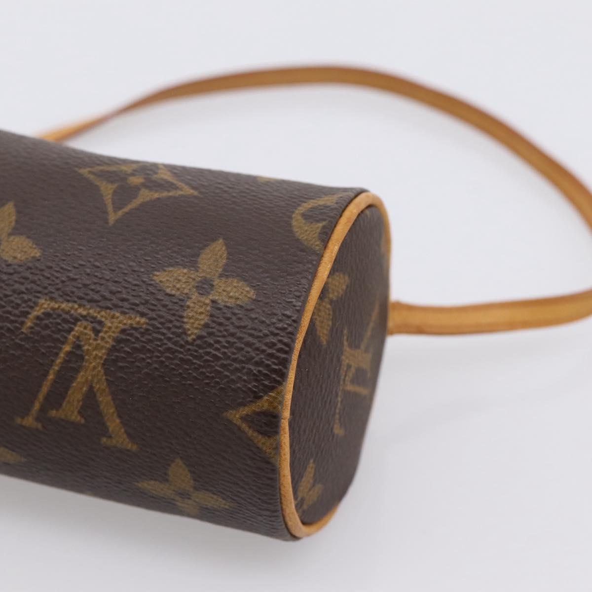 LOUIS VUITTON Monogram Papillon Pouch Pouch LV Auth 201261A