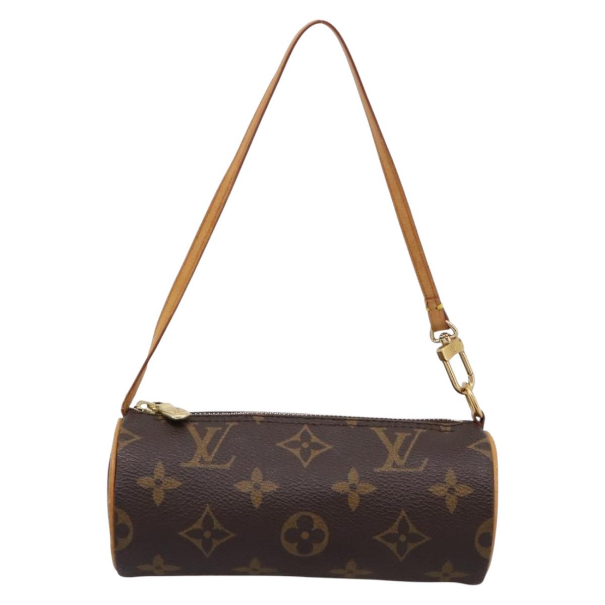 LOUIS VUITTON Monogram Papillon Pouch Pouch LV Auth 201261A